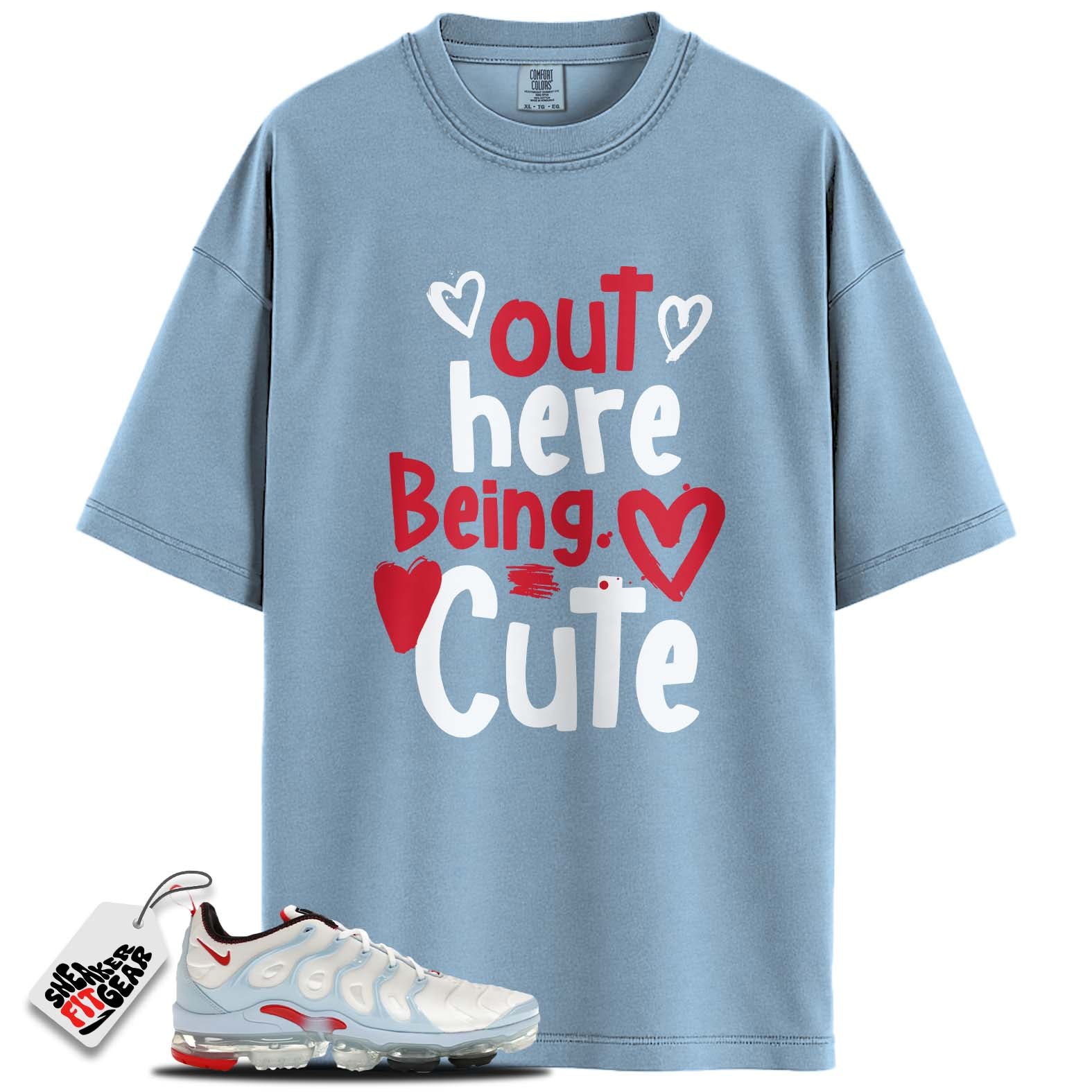 Air VaporMax Plus University Red Match Shirts, BEING CUTE To Match Air VaporMax Plus University Red