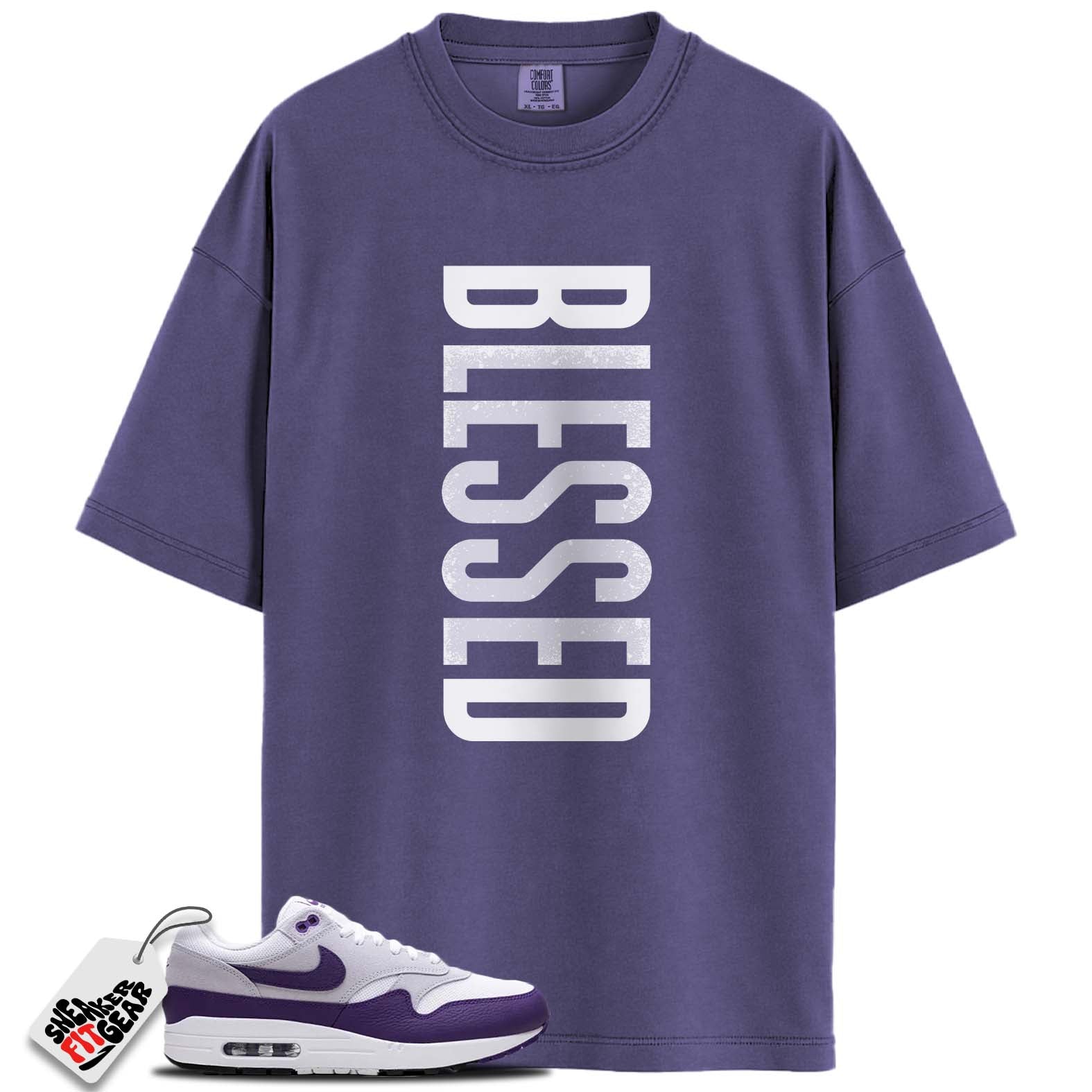 Air Max 1 SC Field Purple Match Shirts, BLESSED To Match Air Max 1 SC Field Purple
