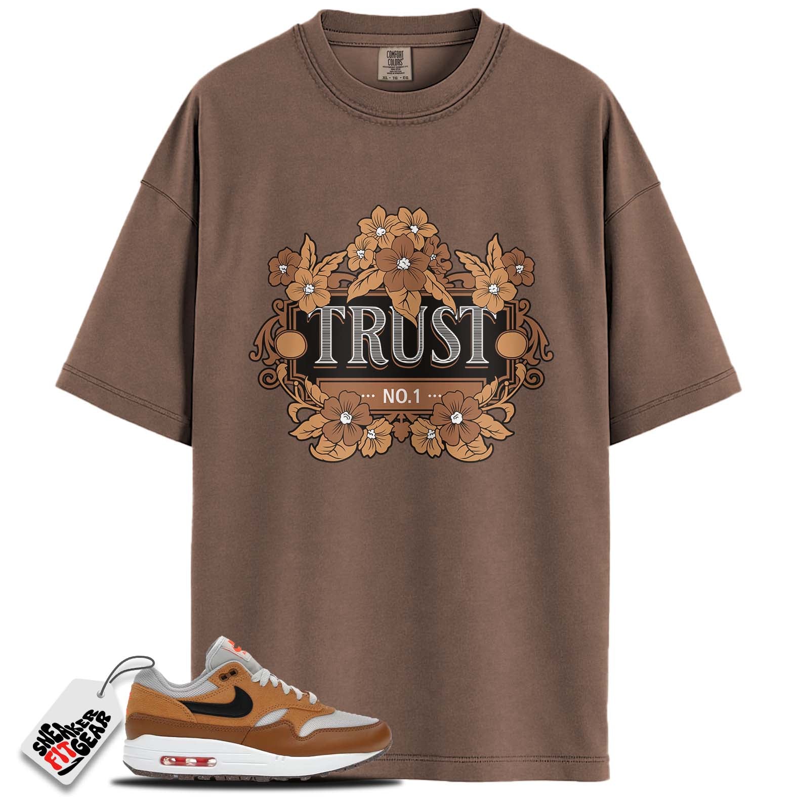 Air Max 1 Essential British Tan Light Bone Match Shirts, TRUST NO.1 To Match Air Max 1 Essential British Tan Light Bone Main image