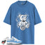 Air Max 1 University Blue Match Shirts, BURN BEAR To Match Air Max 1 University Blue
