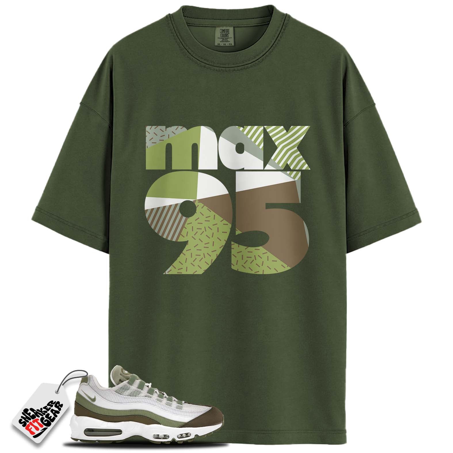 Air Max 95 White Medium Olive Oil Green Match Shirts, MAX 95 To Match Air Max 95 White Medium Olive Oil Green