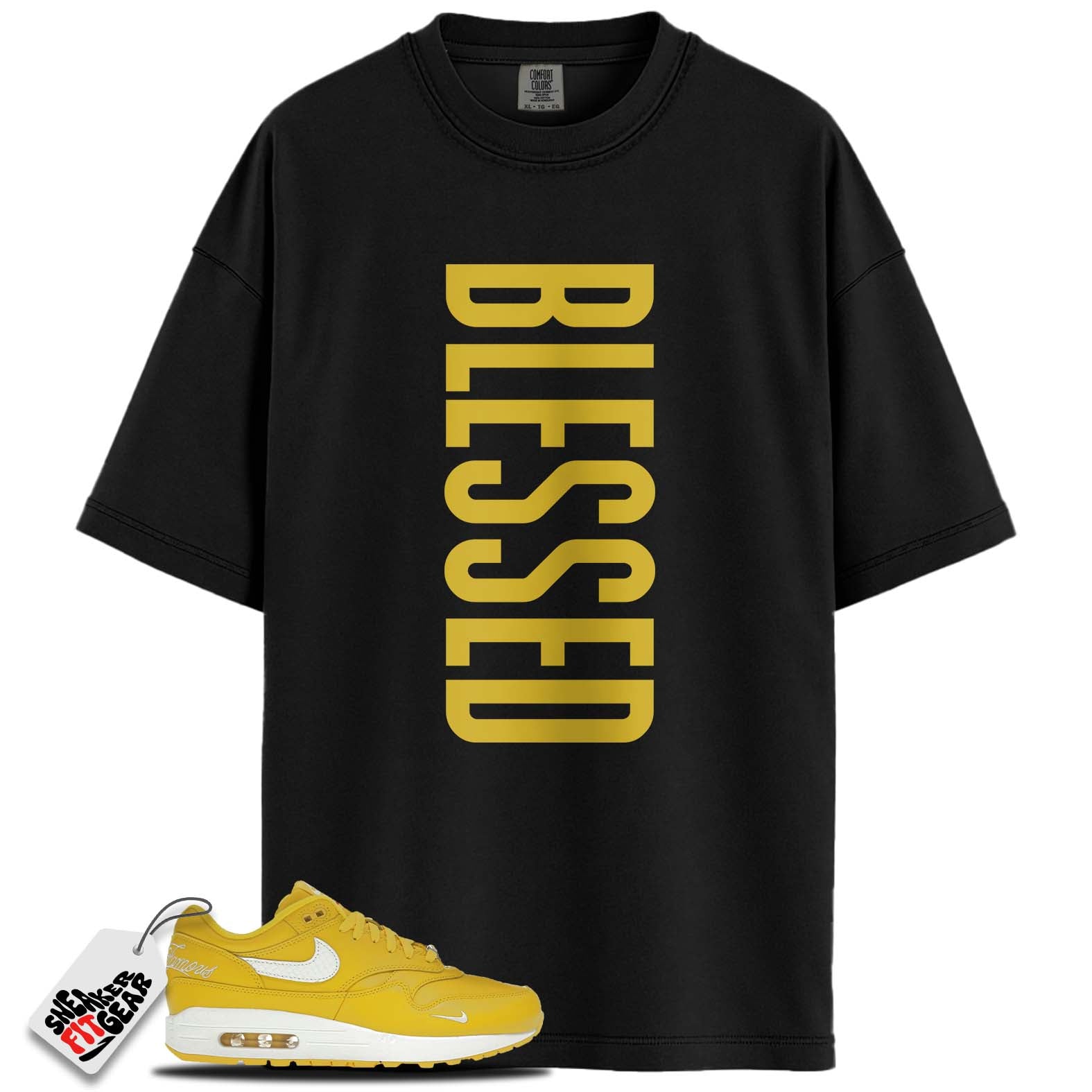 Air Max 1 '87 SP Supreme Speed Yellow Match Shirts, BLESSED To Match Air Max 1 '87 SP Supreme Speed Yellow Main image