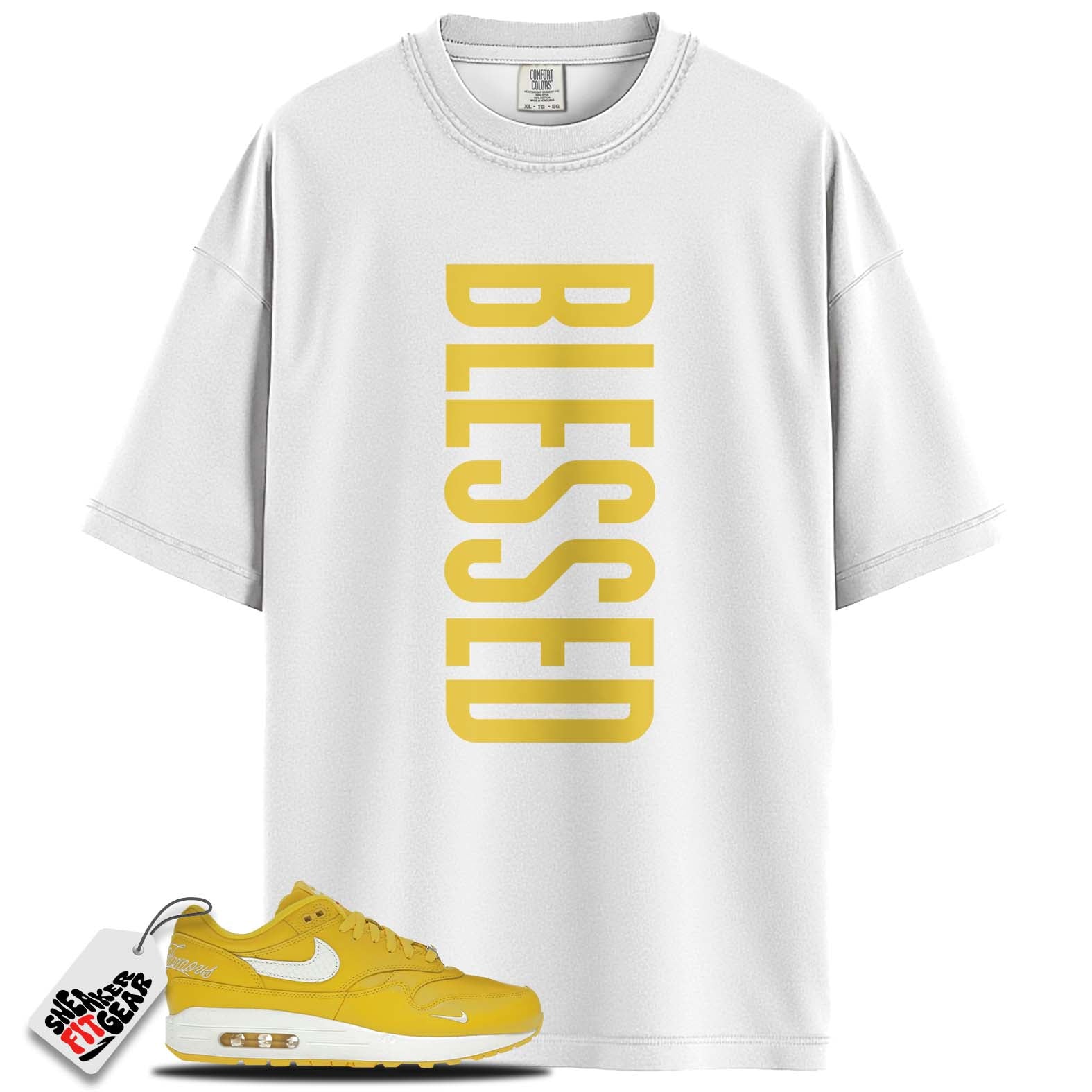 Air Max 1 '87 SP Supreme Speed Yellow Match Shirts, BLESSED To Match Air Max 1 '87 SP Supreme Speed Yellow Main image