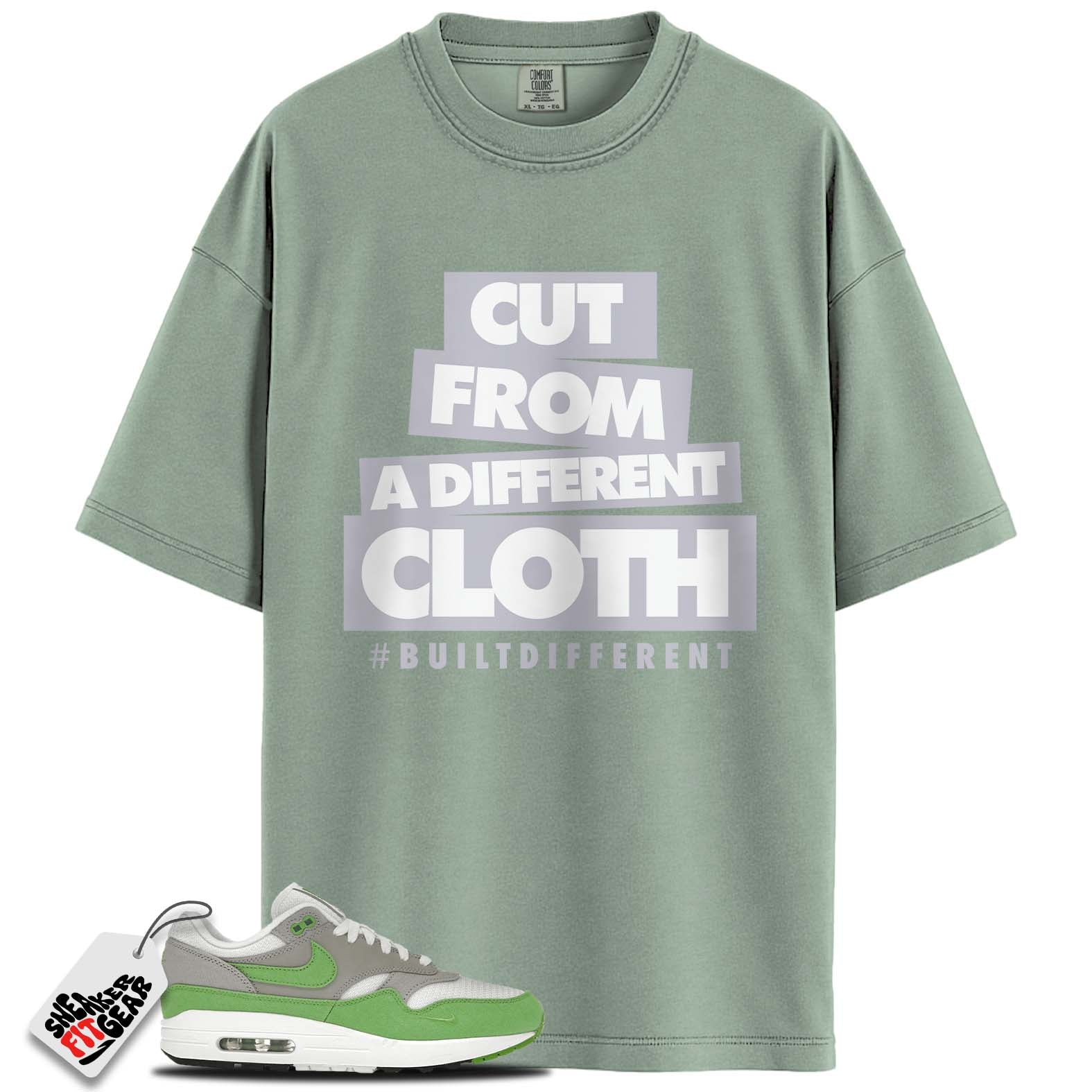 Air Max 1 Patta 20th Anniversary Chlorophyll Match Shirts, #BUILTDIFFERENT To Match Air Max 1 Patta 20th Anniversary Chlorophyll