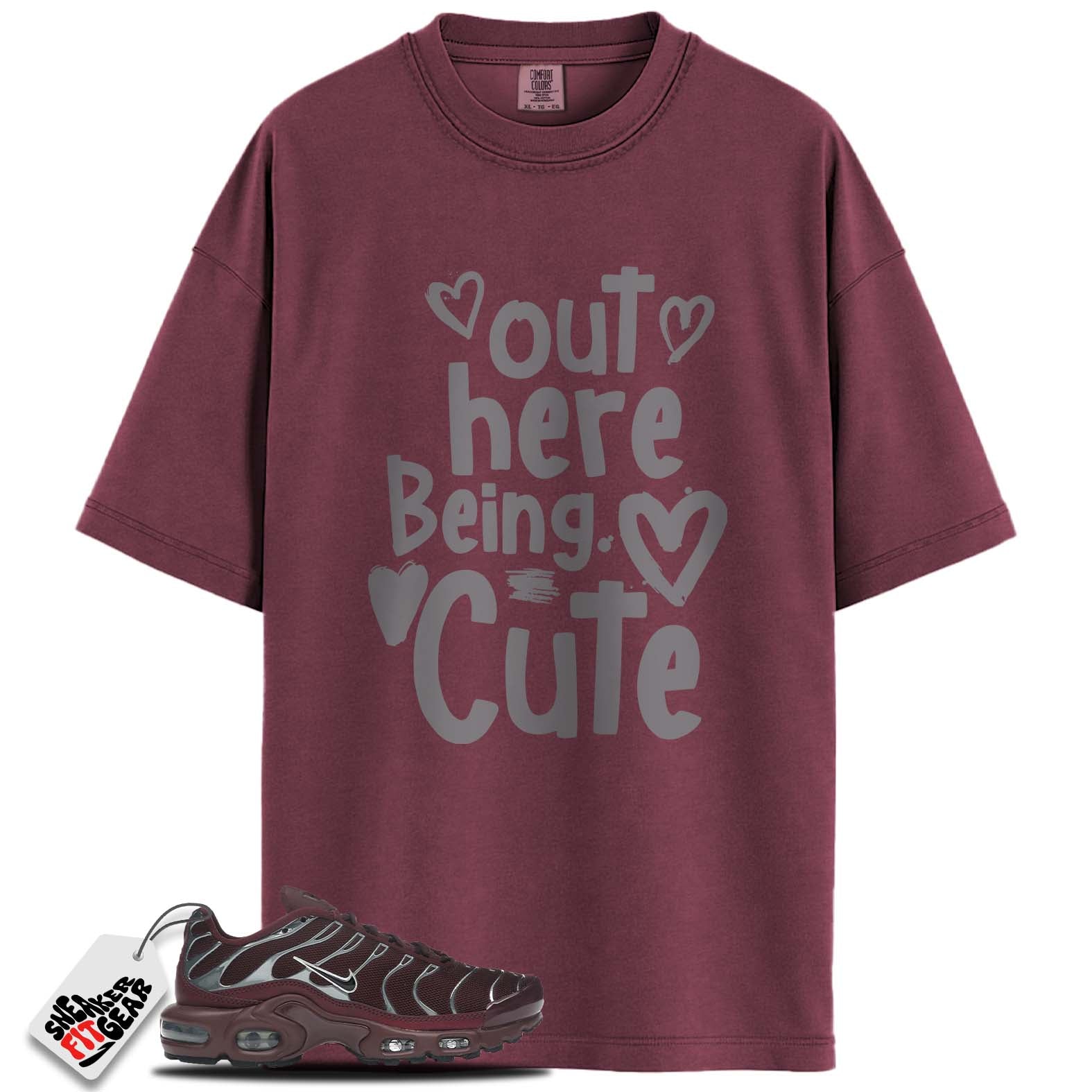 Air Max Plus SE Night Maroon Metallic Silver Match Shirts, BEING CUTE To Match Air Max Plus SE Night Maroon Metallic Silver Main image