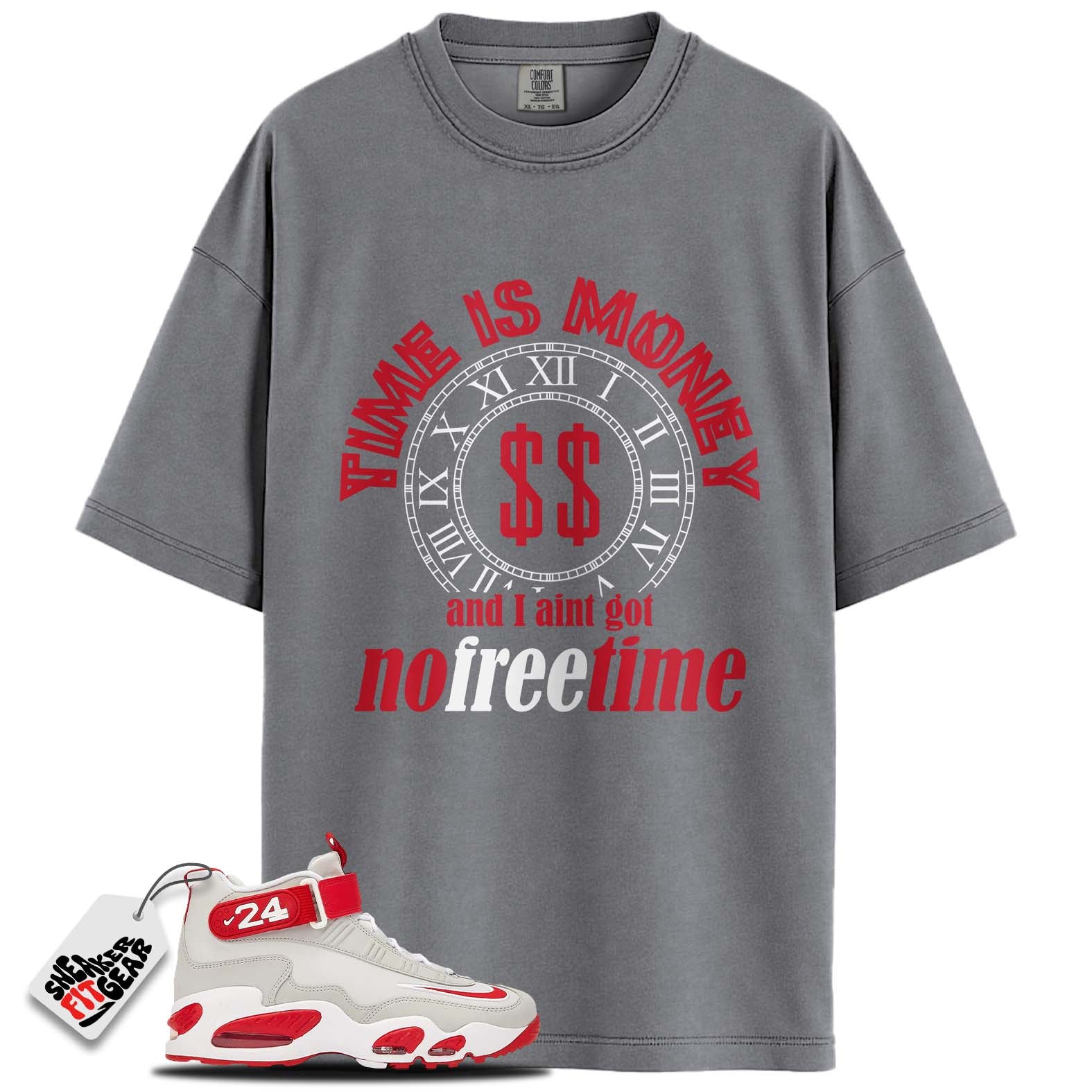 Air Griffey Max 1 Cincinnati Reds Match Shirts, TIME IS MONEY To Match Air Griffey Max 1 Cincinnati Reds