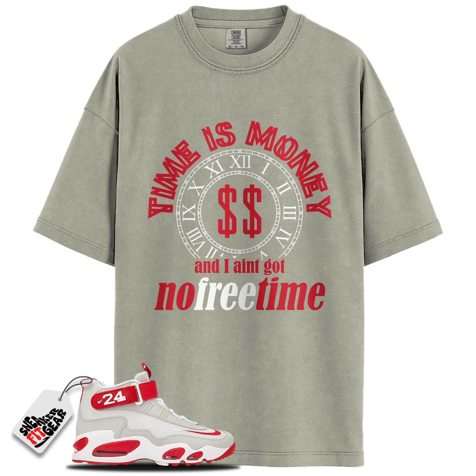 Air Griffey Max 1 Cincinnati Reds Match Shirts, TIME IS MONEY To Match Air Griffey Max 1 Cincinnati Reds Main image