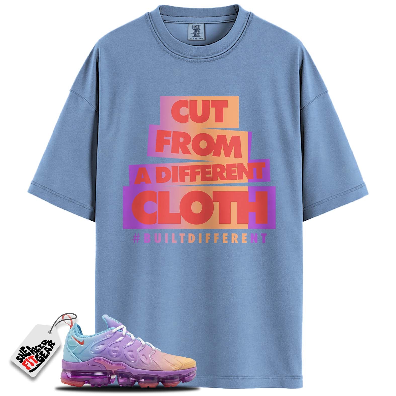Air VaporMax Plus Multi-Color Gradient Match Shirts, #BUILTDIFFERENT To Match Air VaporMax Plus Multi-Color Gradient Main image