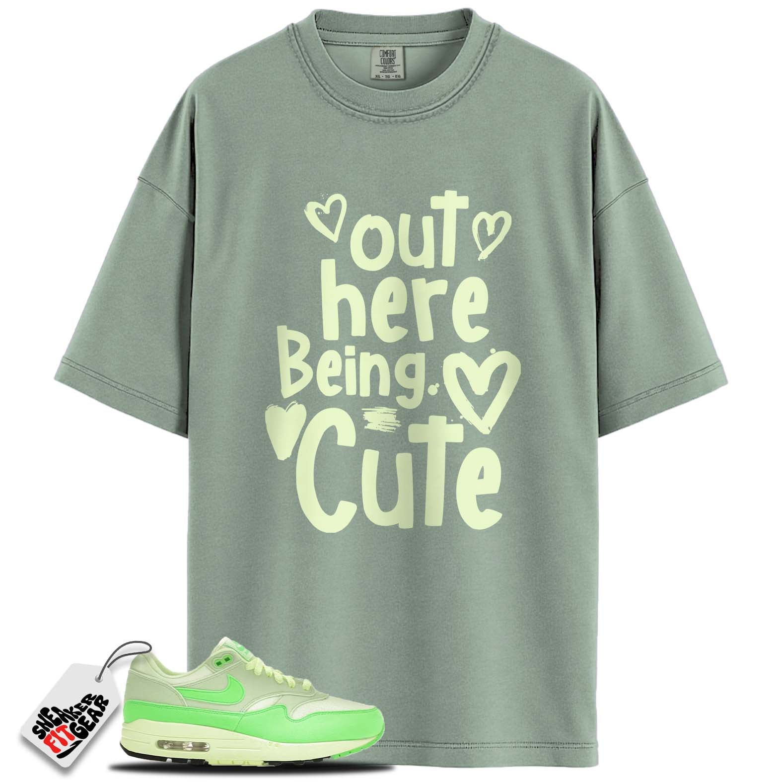Air Max 1 '87 High Saturation Vapor Green Match Shirts, BEING CUTE To Match Air Max 1 '87 High Saturation Vapor Green