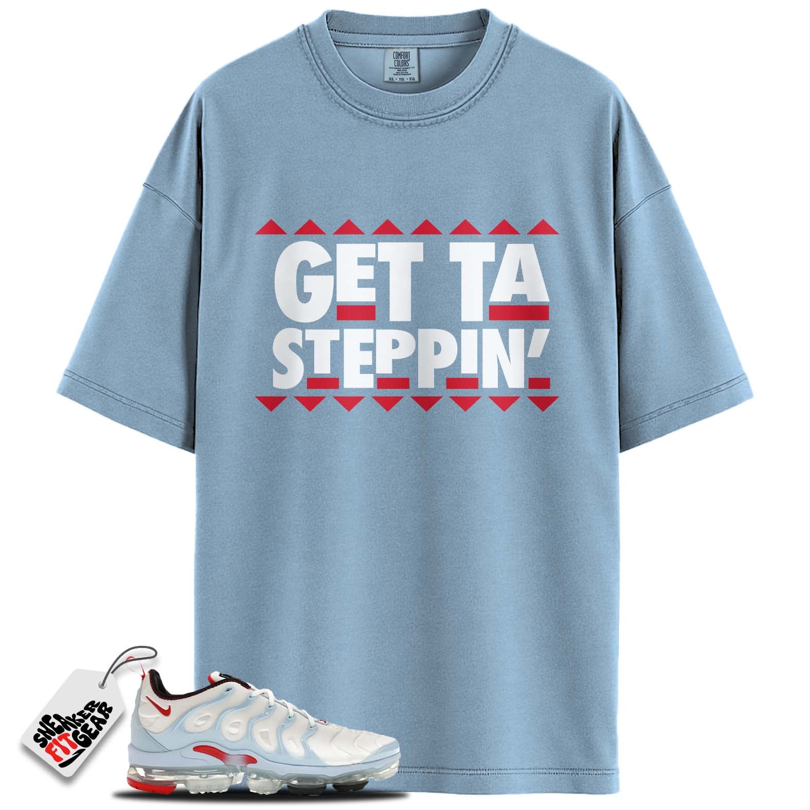 Air VaporMax Plus University Red Match Shirts, GETTA STEPPING To Match Air VaporMax Plus University Red Main image