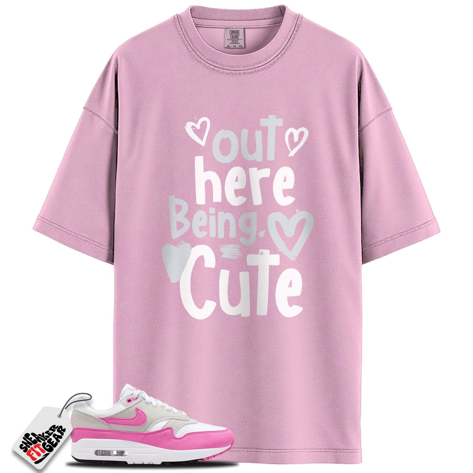 Air Max 1 Pink Rise Match Shirts, BEING CUTE To Match Air Max 1 Pink Rise
