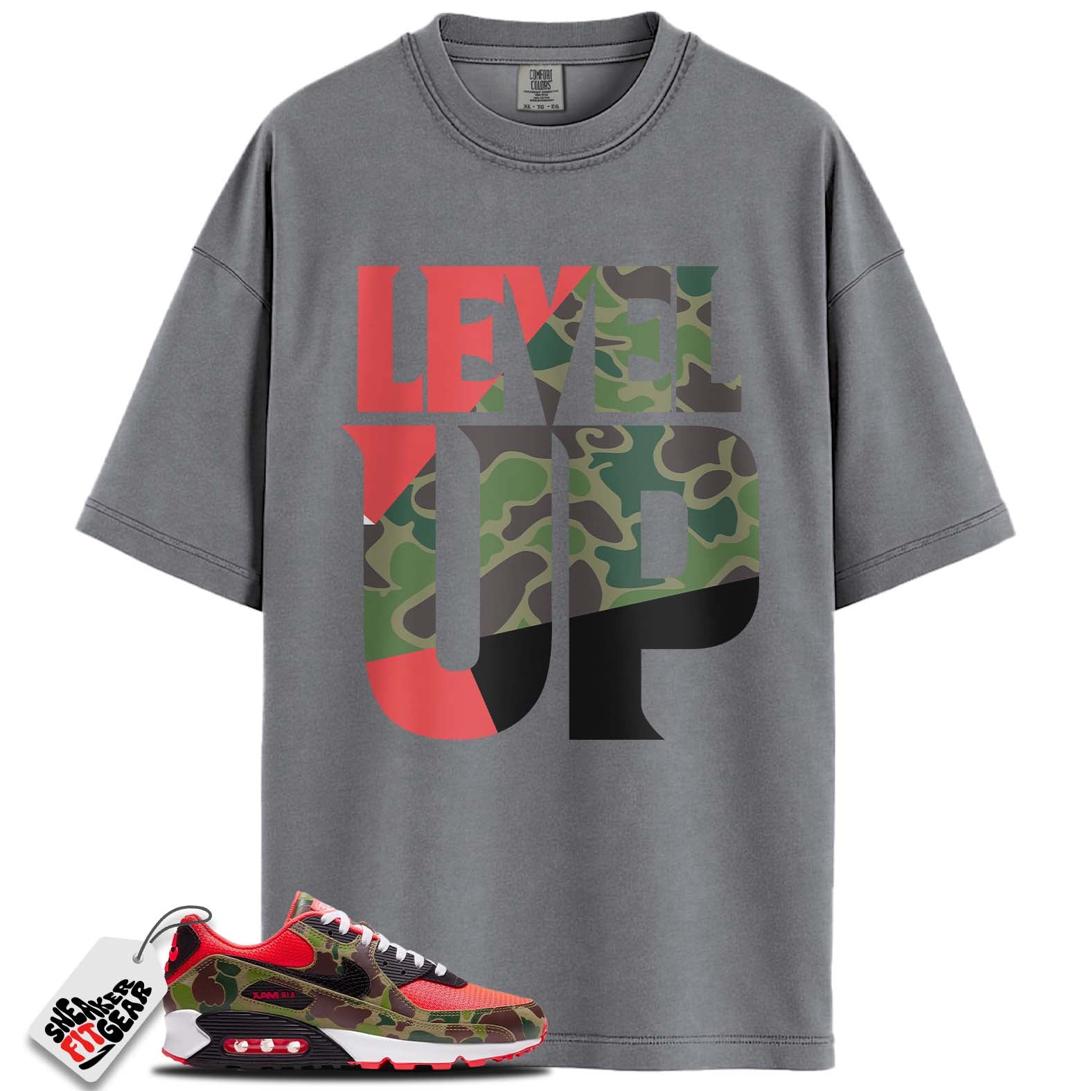 Air Max 90 Reverse Duck Camo Match Shirts, LEVEL UP To Match Air Max 90 Reverse Duck Camo