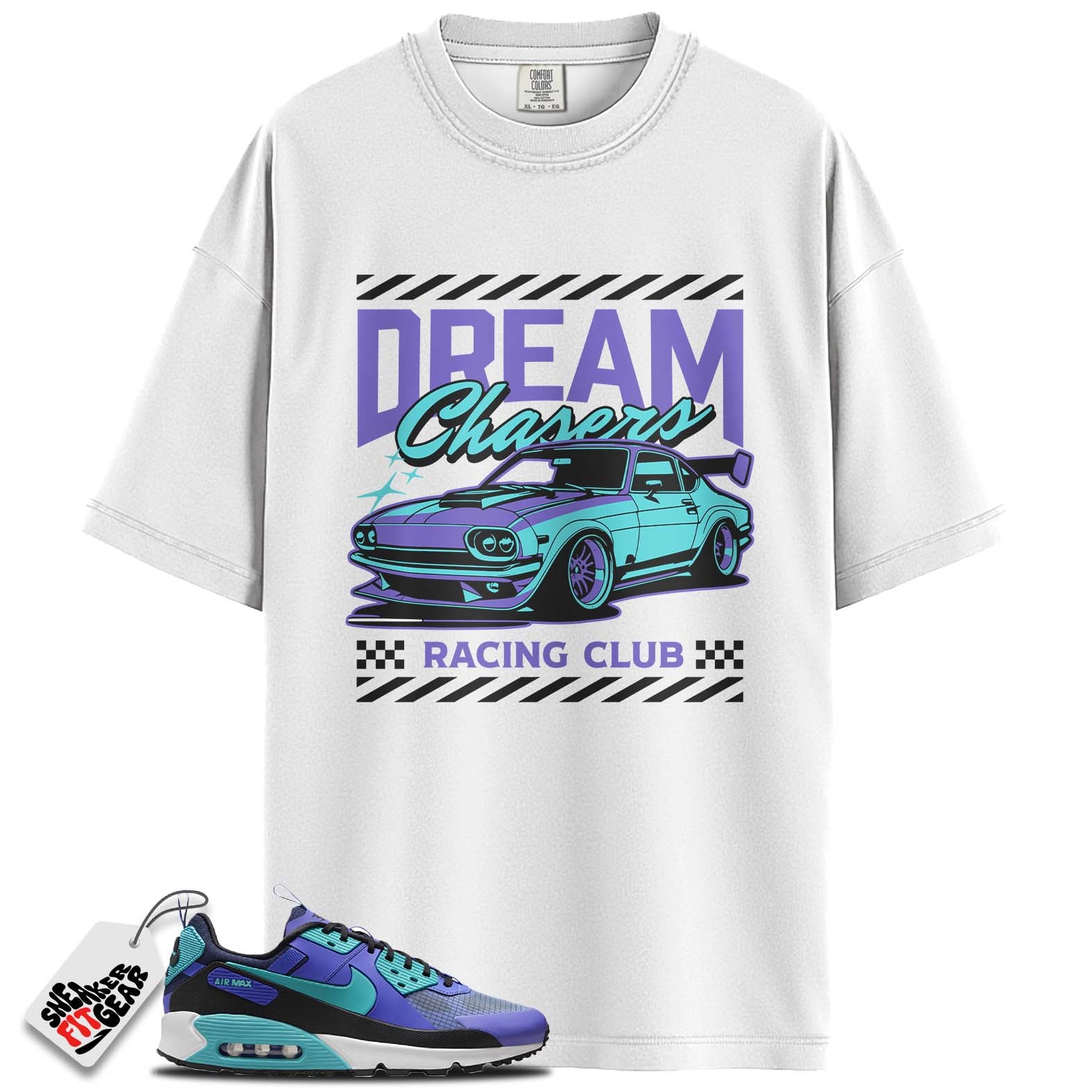 Air Max 90 Drift Persian Violet Match Shirts, RACING CLUB To Match Air Max 90 Drift Persian Violet