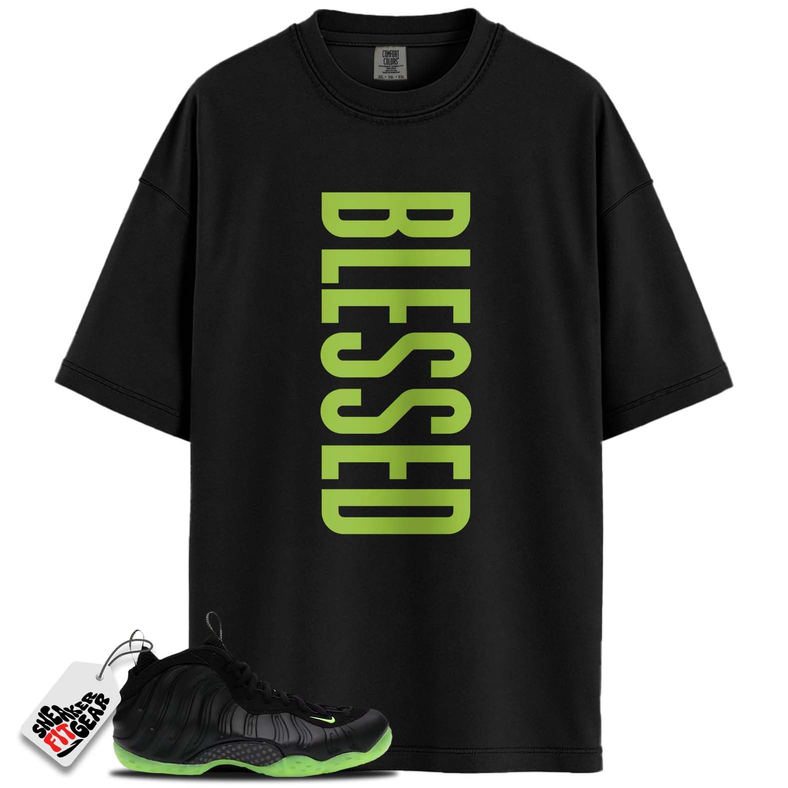 Air Foamposite One Black Volt Match Shirts, BLESSEDShirts To Match Air Foamposite One Black Volt Main image