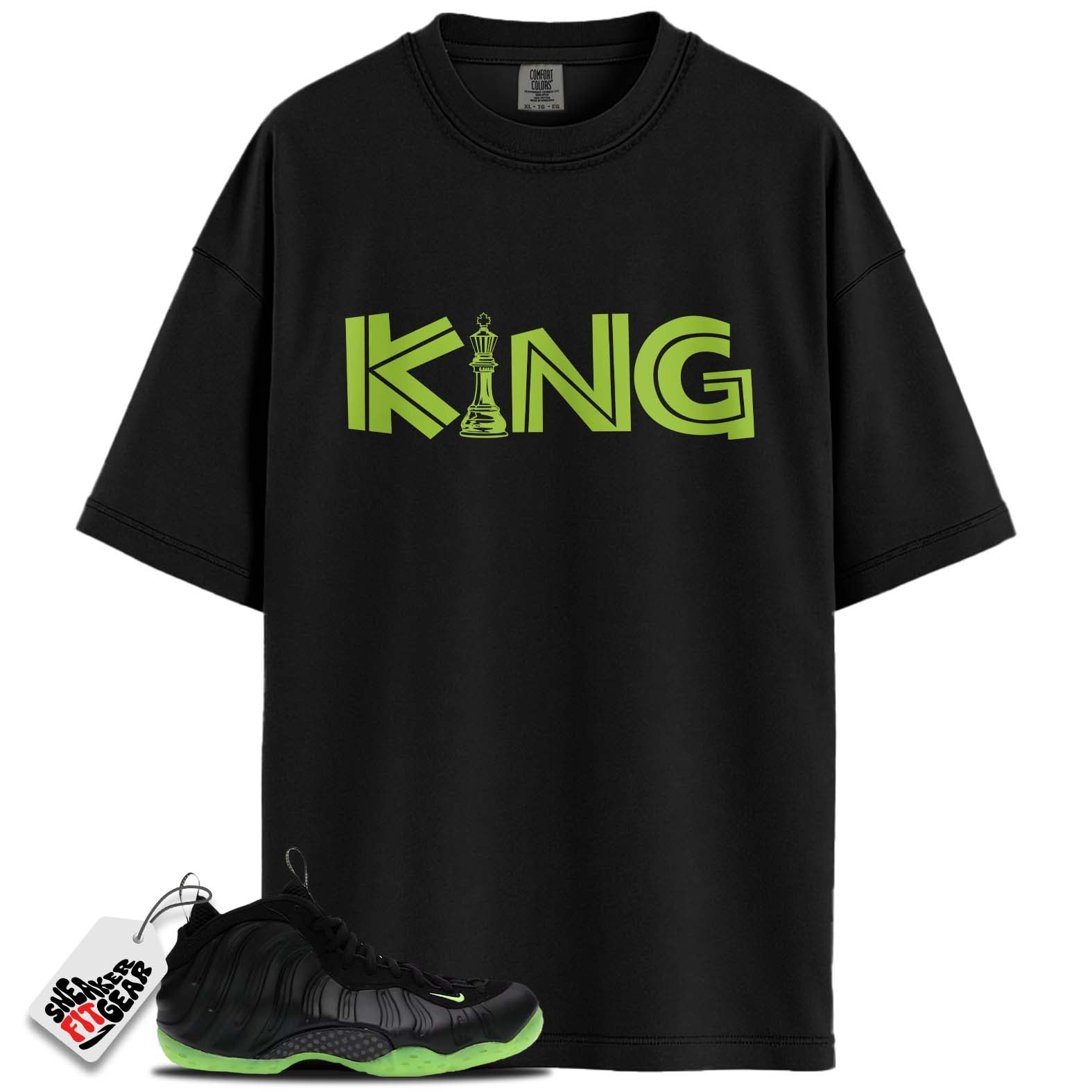 Air Foamposite One Black Volt Match Shirts, KINGShirts To Match Air Foamposite One Black Volt Main image