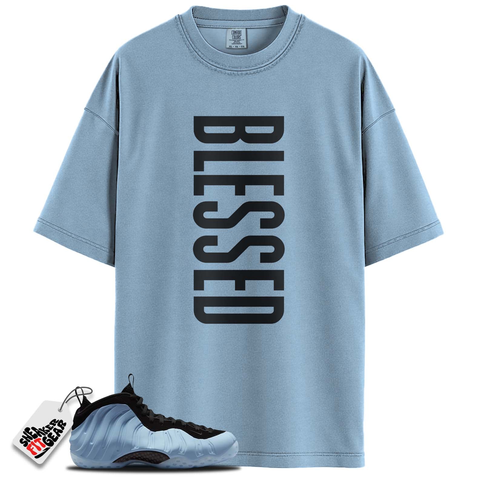 Air Foamposite One Psychic Blue Match Shirts, BLESSEDShirts To Match Air Foamposite One Psychic Blue Main image