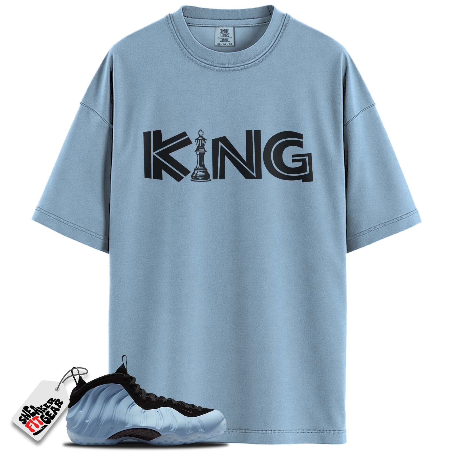 Air Foamposite One Psychic Blue Match Shirts, KINGShirts To Match Air Foamposite One Psychic Blue