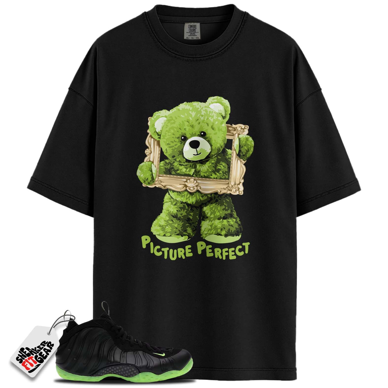Air Foamposite One Black Volt Match Shirts, PICTURE PERFECTShirts To Match  Air Foamposite One Black Volt