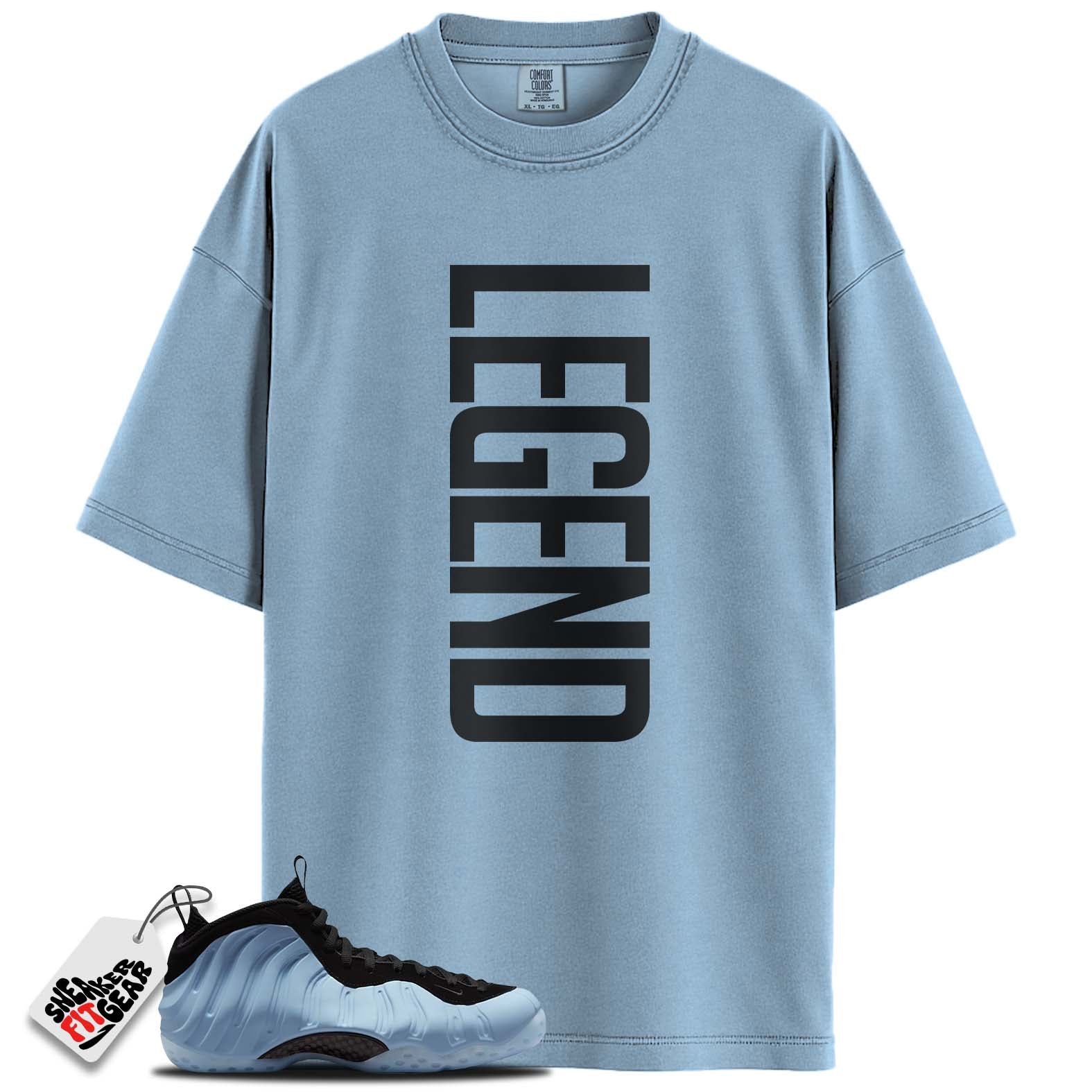 Air Foamposite One Psychic Blue Match Shirts, LEGENDShirts To Match Air Foamposite One Psychic Blue