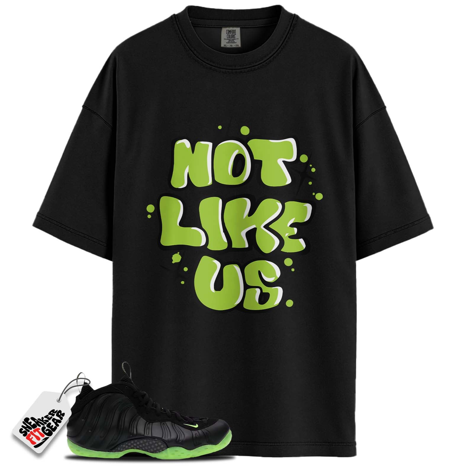 Air Foamposite One Black Volt Match Shirts, NOT LIKE USShirts To Match Air Foamposite One Black Volt Main image