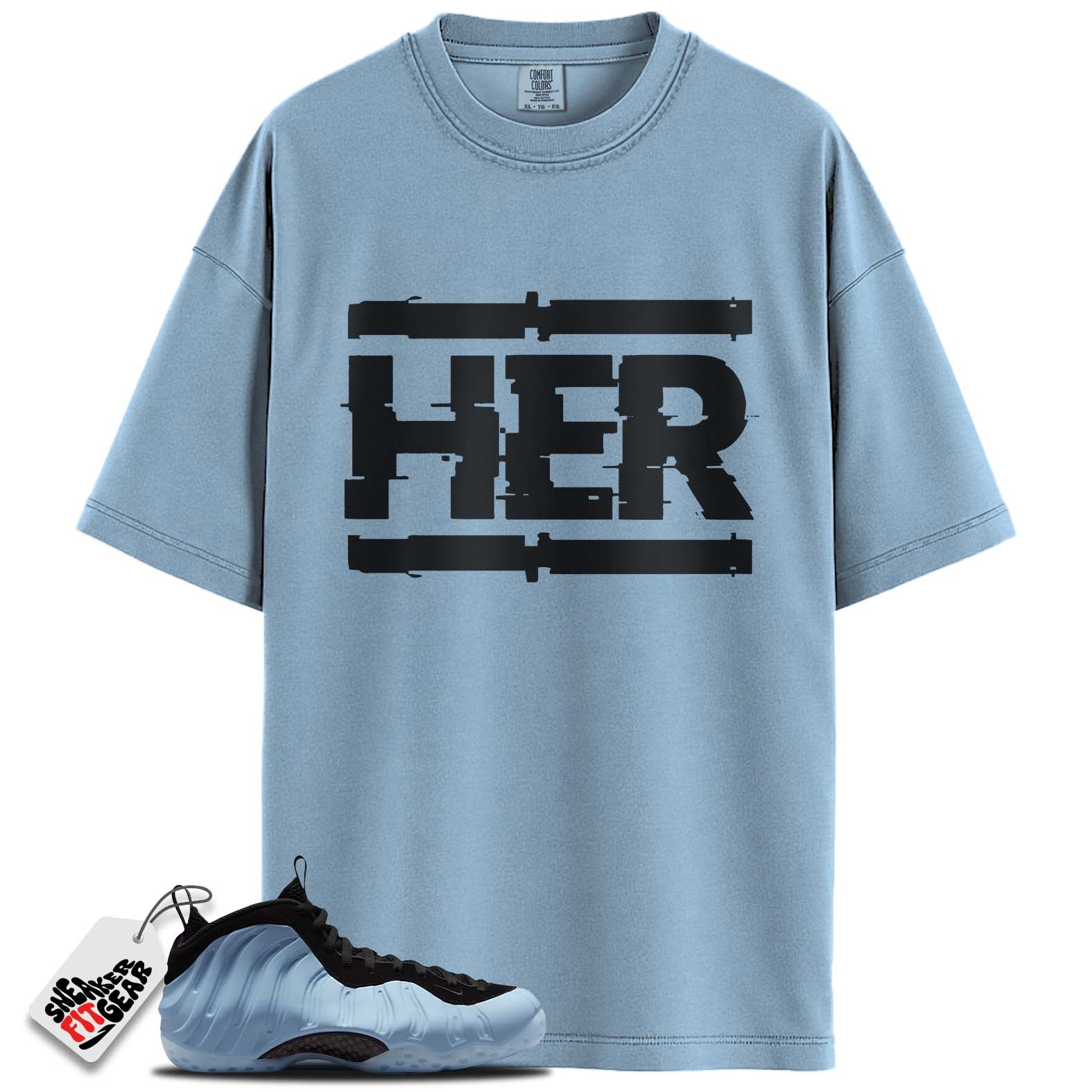 Air Foamposite One Psychic Blue Match Shirts, HERShirts To Match Air Foamposite One Psychic Blue