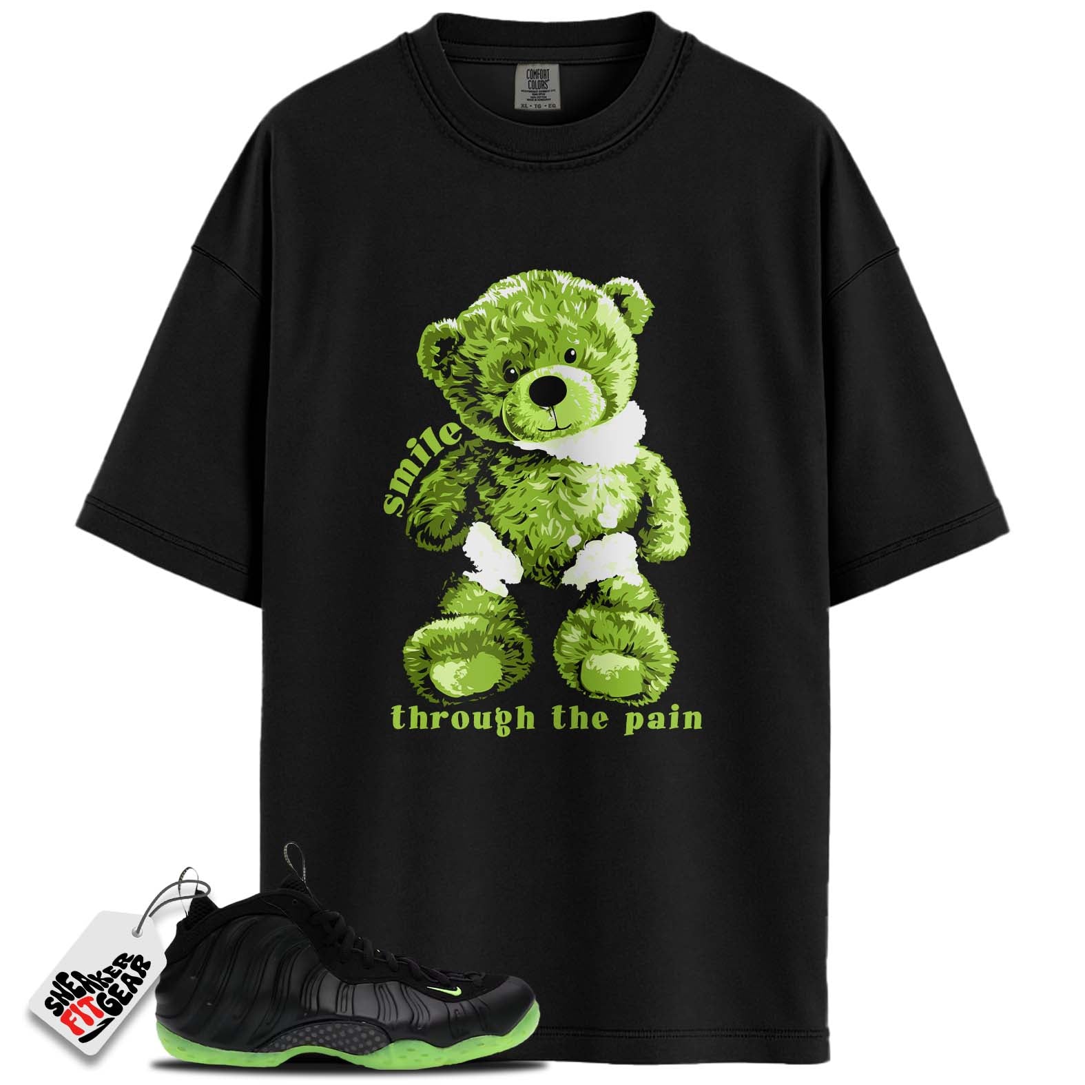 Air Foamposite One Black Volt Match Shirts, SMILEShirts To Match  Air Foamposite One Black Volt Main image