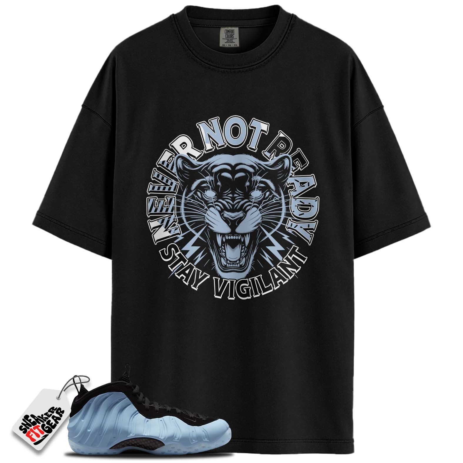 Air Foamposite One Psychic Blue Match Shirts, STAY VIGILANTShirts To Match Air Foamposite One Psychic Blue Main image