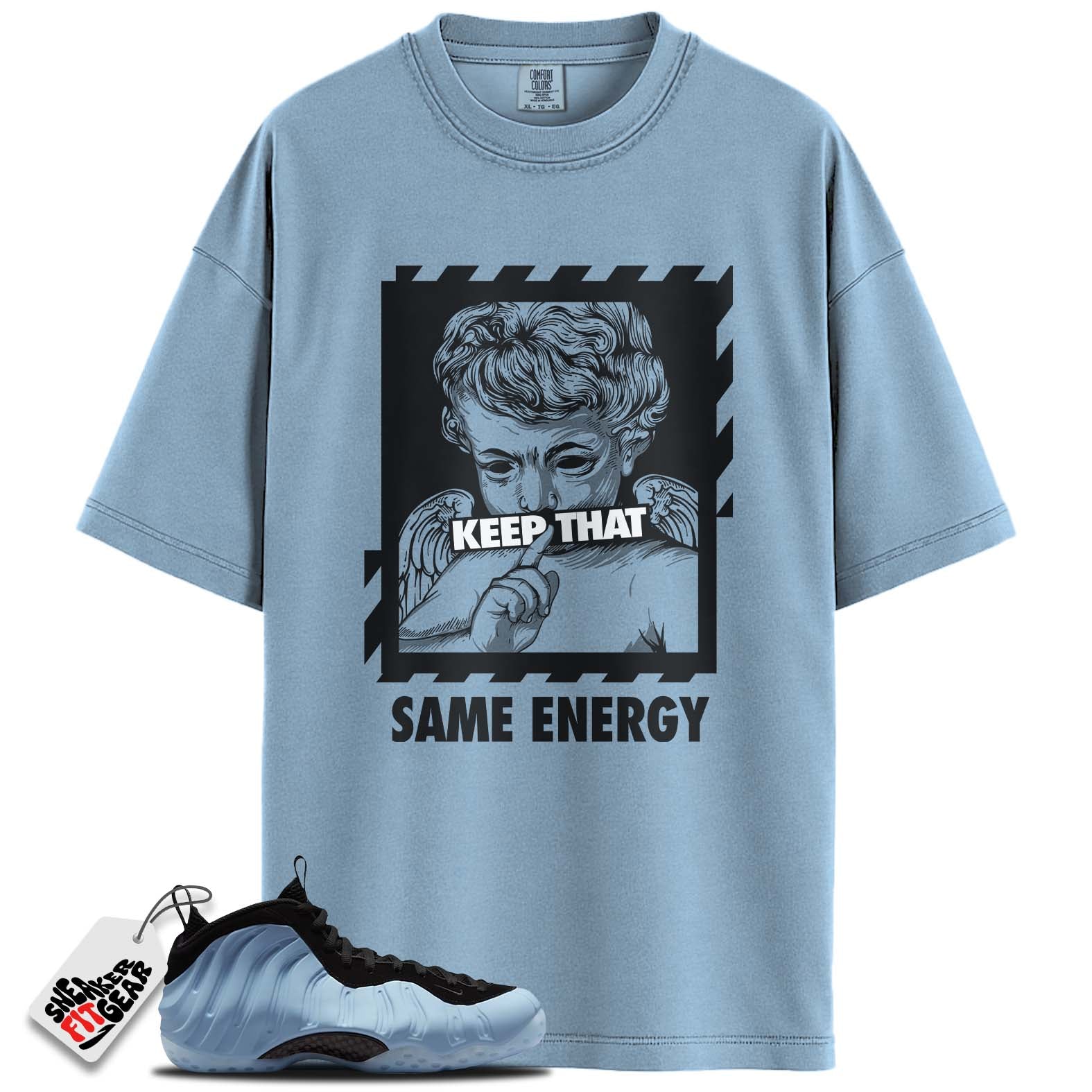 Air Foamposite One Psychic Blue Match Shirts, SAME ENERGYShirts To Match Air Foamposite One Psychic Blue