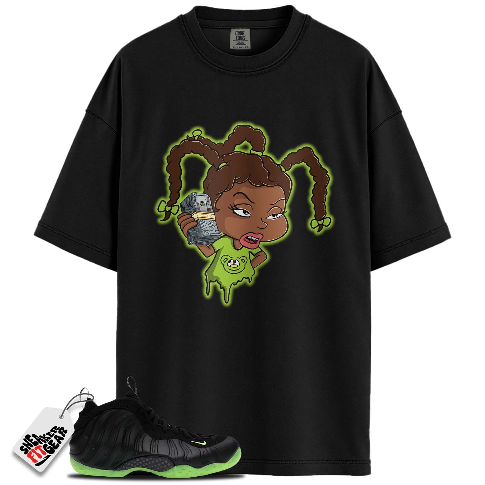 Air Foamposite One Black Volt Match Shirts, MONEYShirts To Match Air Foamposite One Black Volt Main image