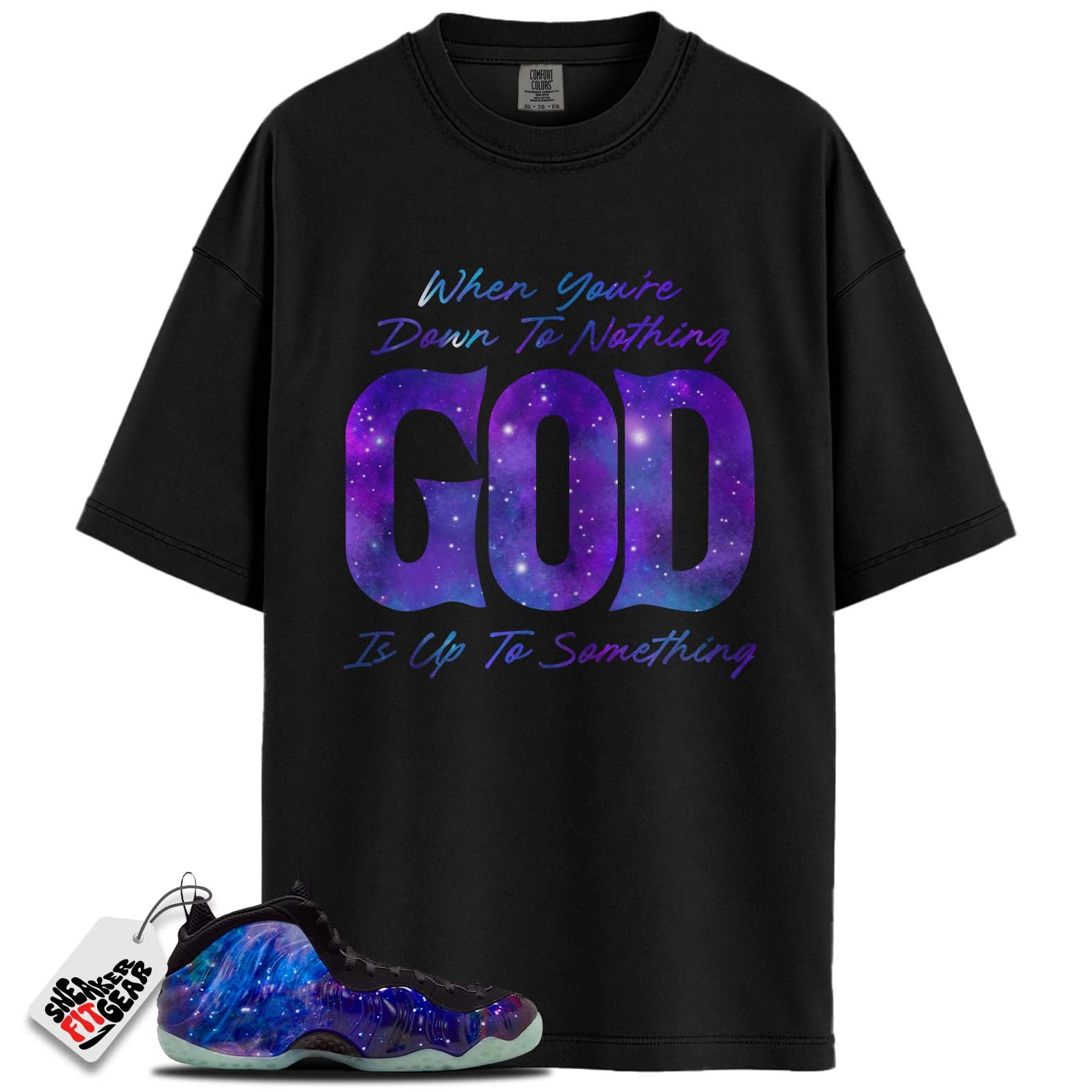 Galaxy Air Foamposite One 2025 Match Shirts, GODShirts To Match  Galaxy Air Foamposite One 2025 Main image