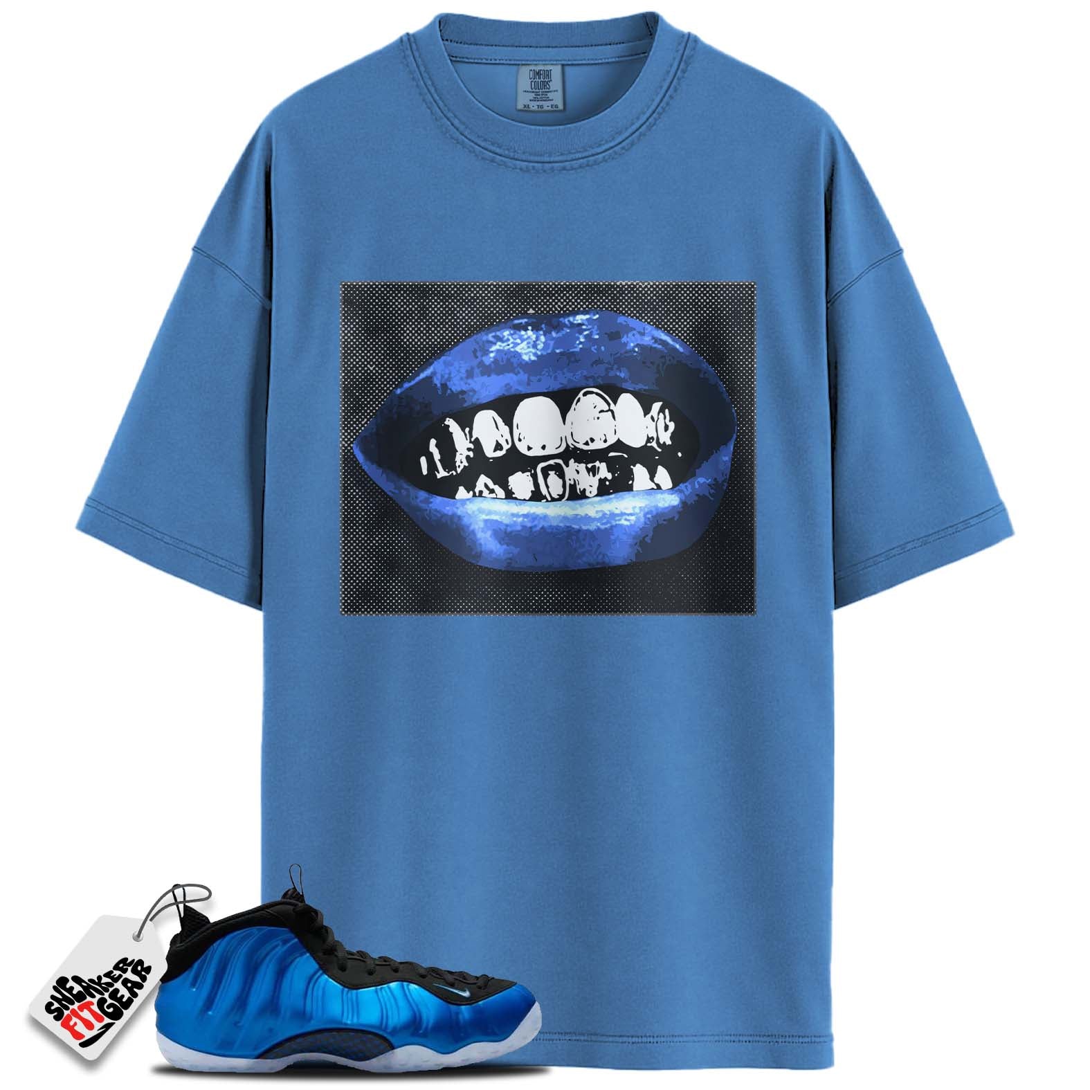 Air Foamposite One International Blue Match Shirts, LIPSShirts To Match Air Foamposite One International Blue Main image