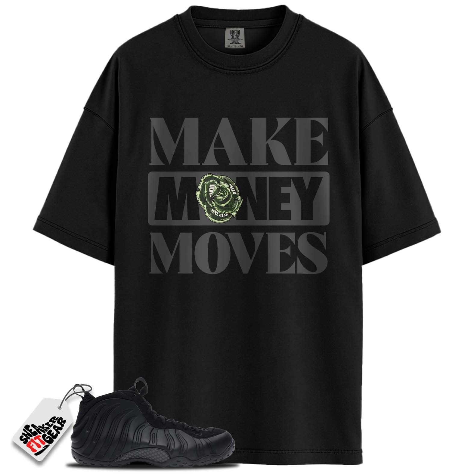 Air Foamposite One Anthracite (2023) Match Shirts, MAKE MONEY MOVESShirts To Match Air Foamposite One Anthracite (2023) Main image