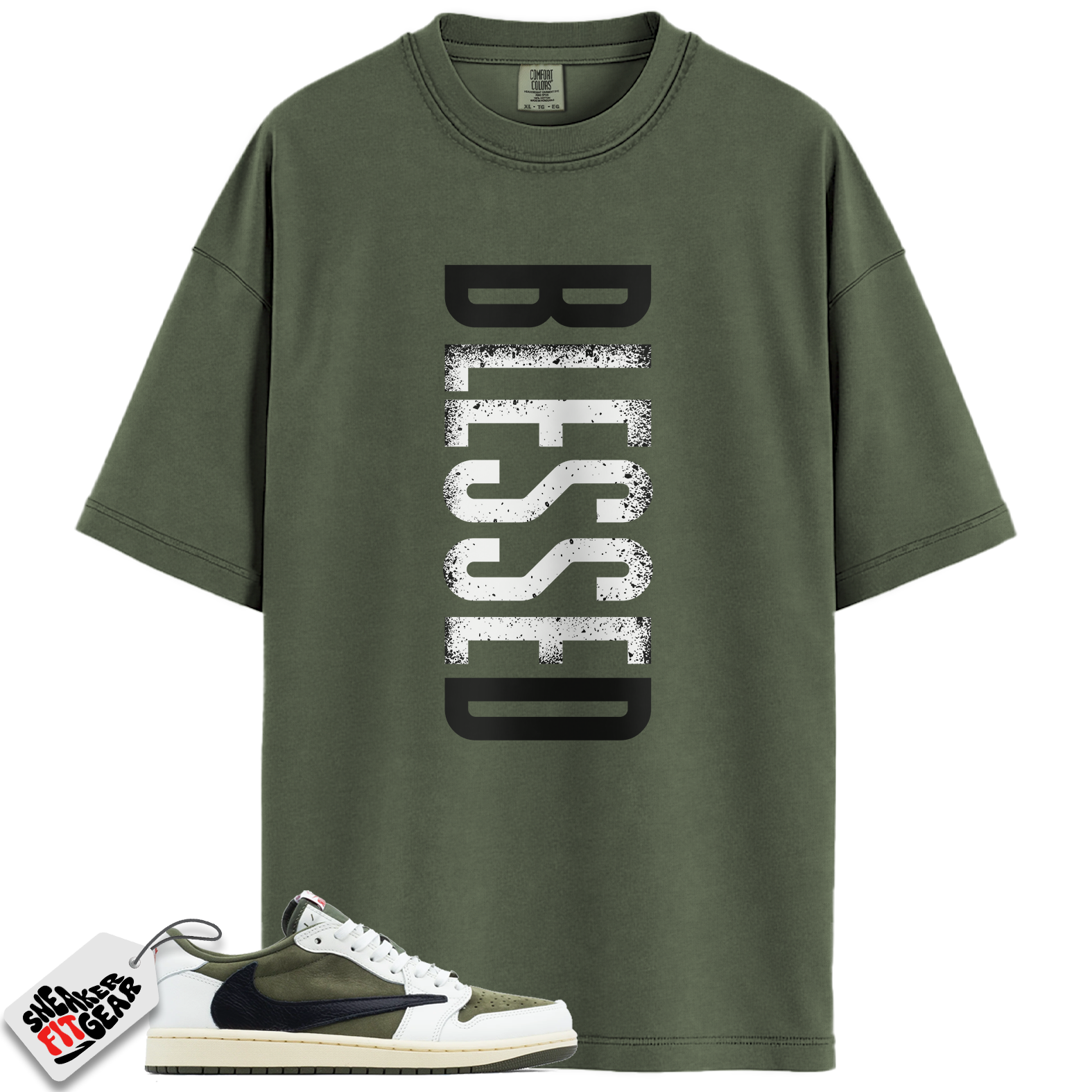 Jordan 1 Retro Low OG SP Travis Scott Medium Olive Match Shirts, VERTBLS To Match Jordan 1 Retro Low OG SP Travis Scott Medium Olive Main image