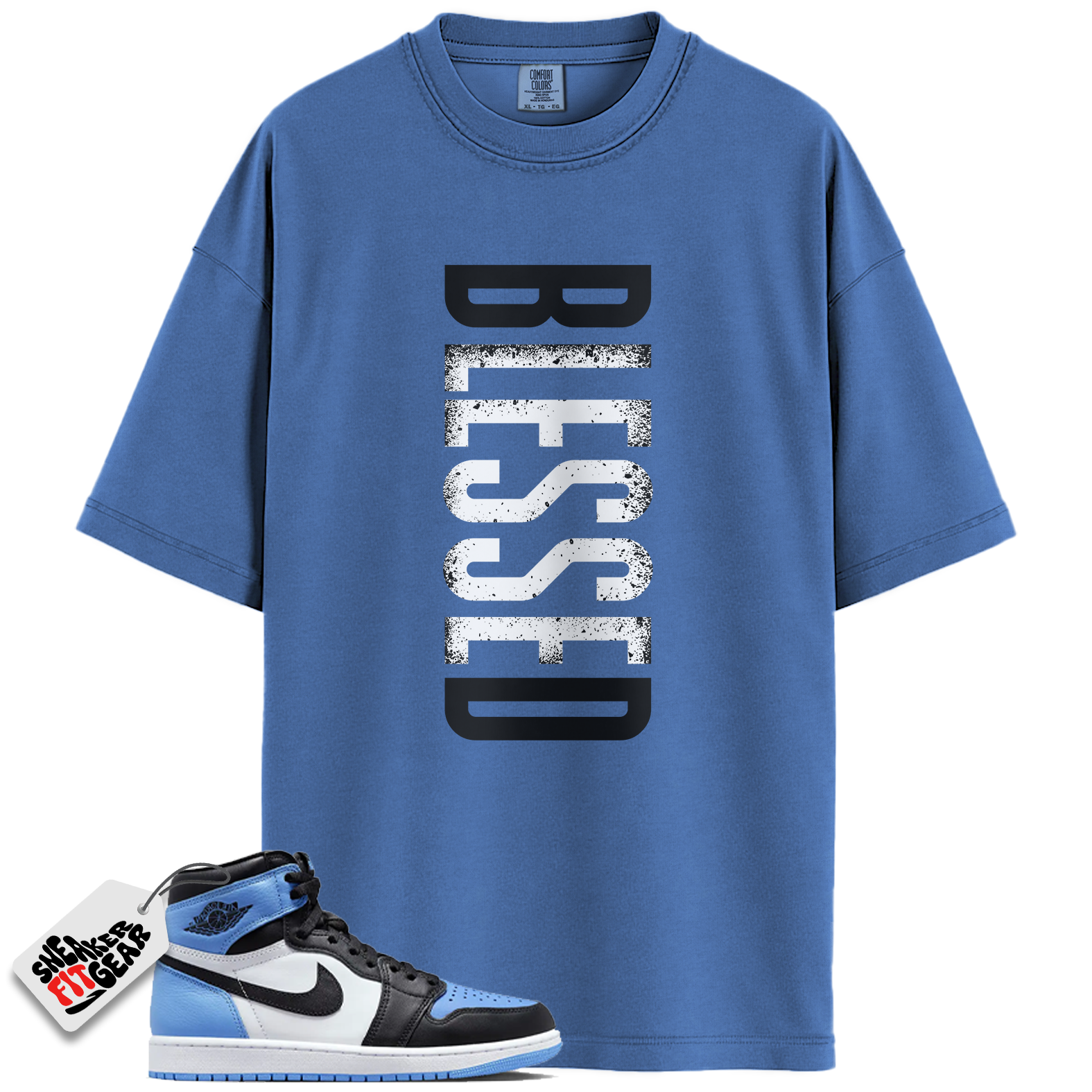 Jordan 1 Retro High OG University Blue Match Shirts, VERTBLS To Match Jordan 1 Retro High OG University Blue