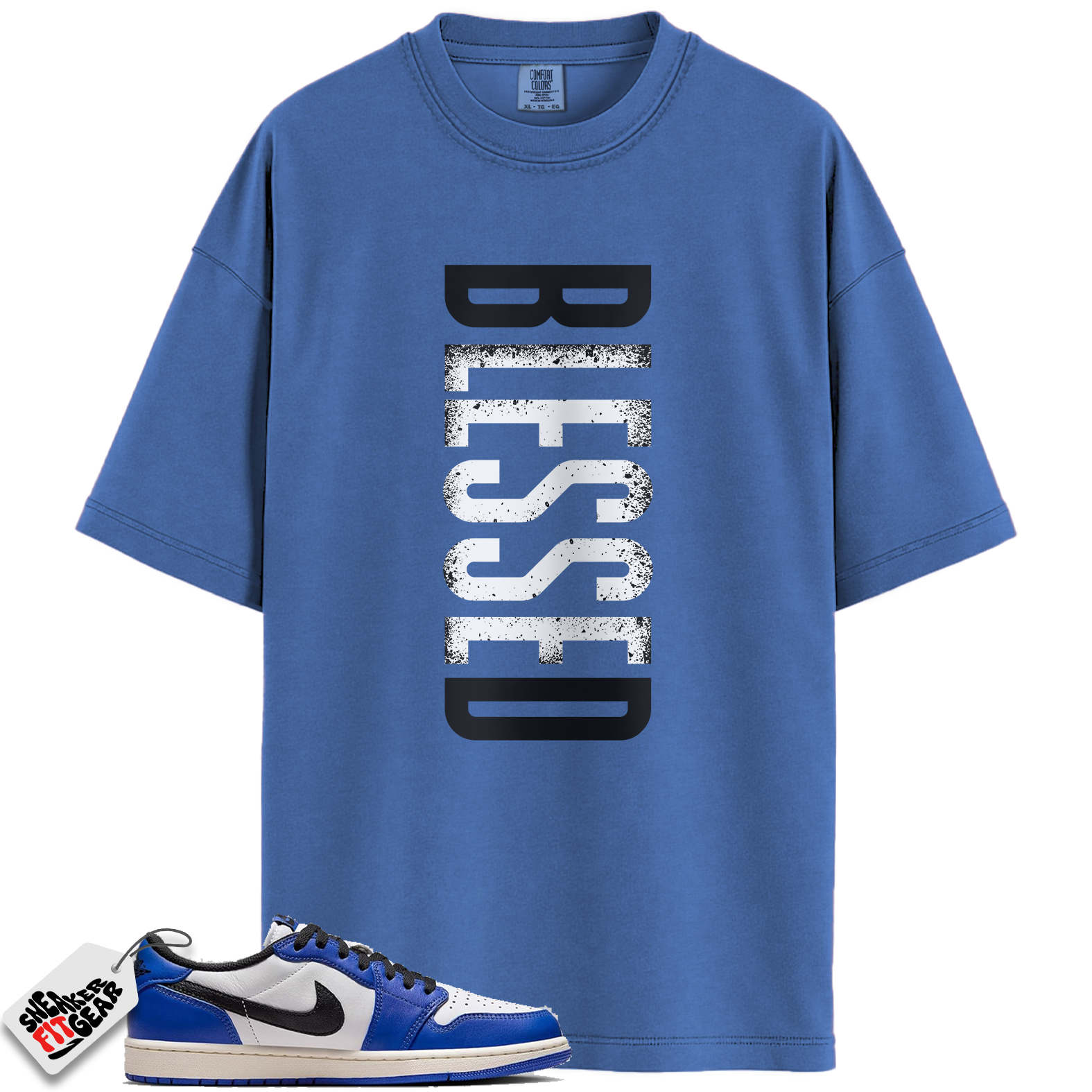 Jordan 1 Low Game Royal Style Match Shirts, VERTBLS To Match Jordan 1 Low Game Royal Style Main image