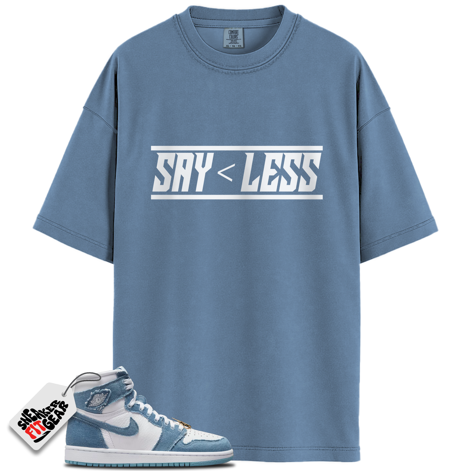 Women's 1s High OG Denim Match Shirts, Say < Less To Match Women's 1s High OG Denim