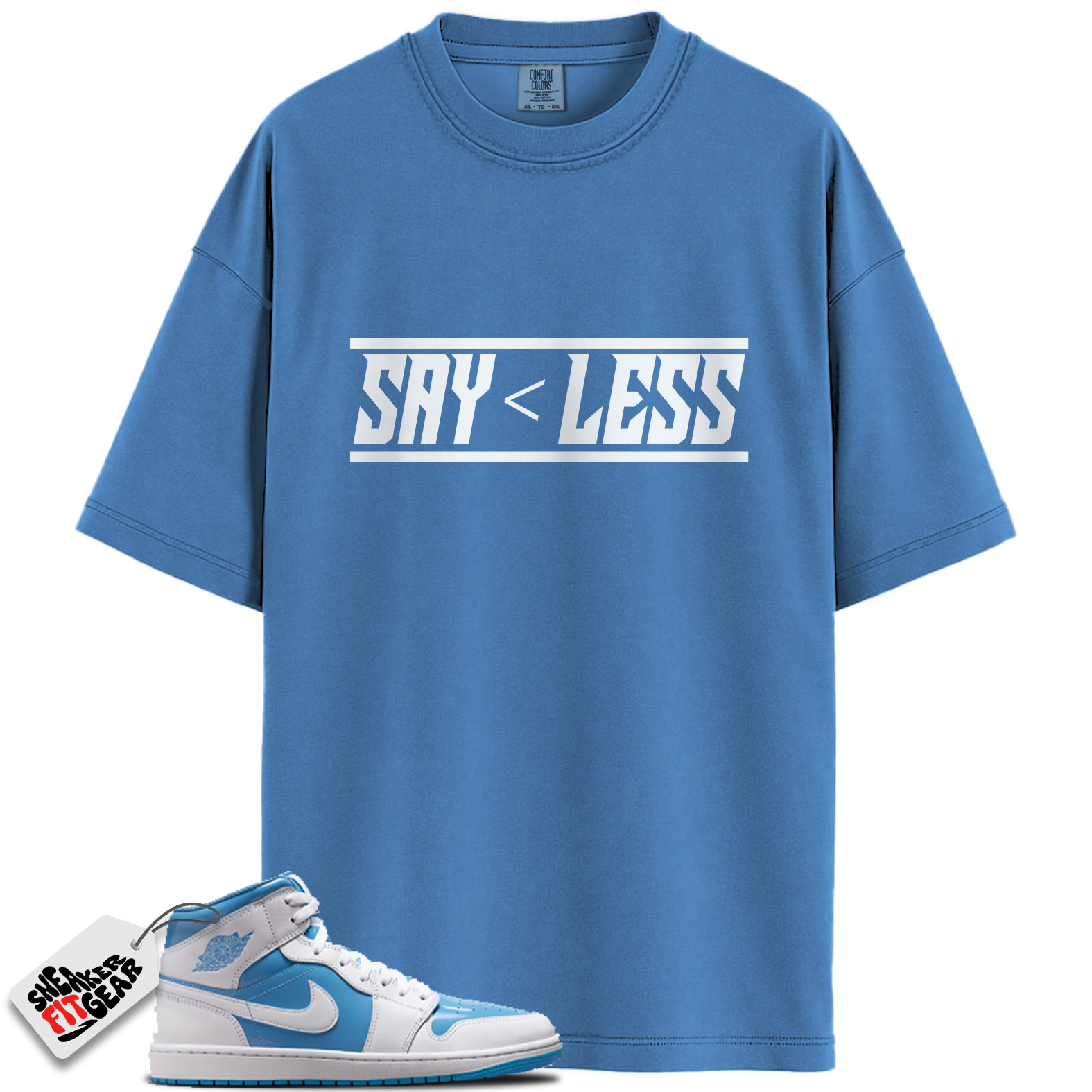 Jordan 1 Mid Legend Blue Match Shirts, Say < Less To Match Jordan 1 Mid Legend Blue