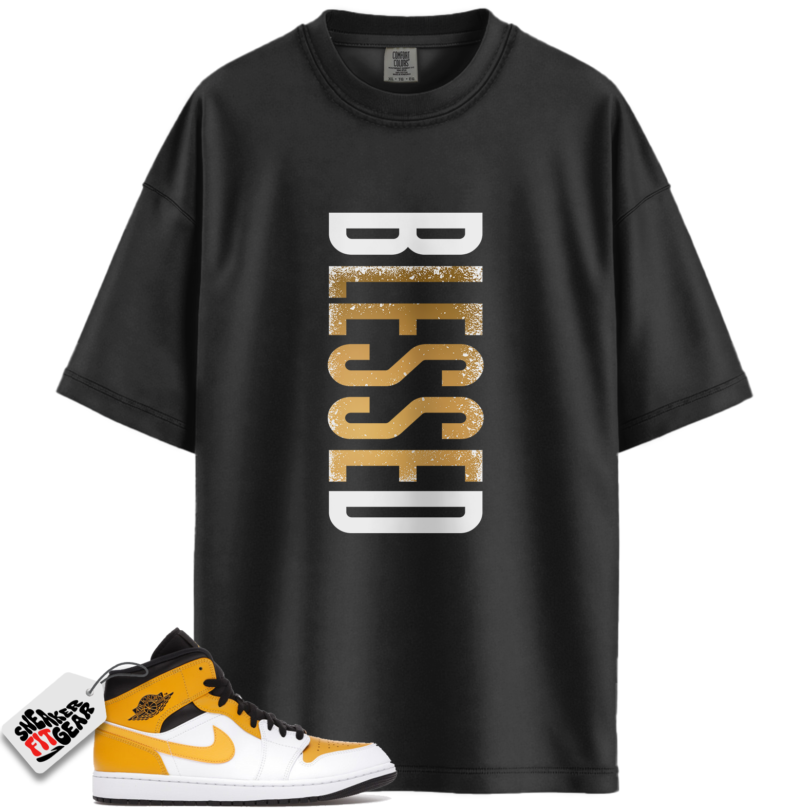 Jordan 1 Mid University Gold Match Shirts, VERTBLS To Match Jordan 1 Mid University Gold Main image