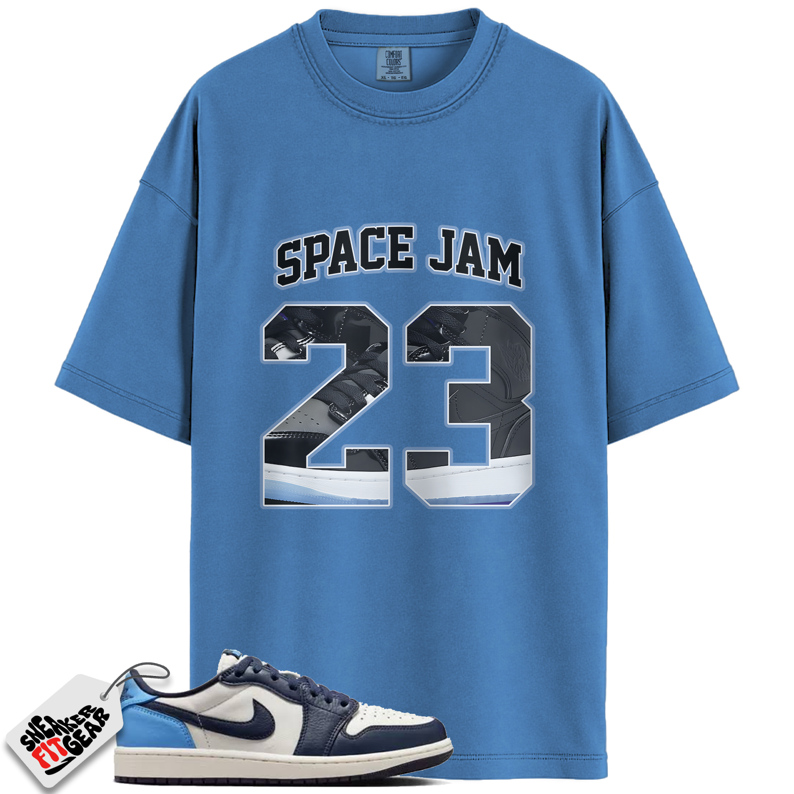 Jordan 1 Low OG Obsidian Match Shirts, Number 23 CM1 Name Unisex Shirt To Match Jordan 1 Low OG Obsidian