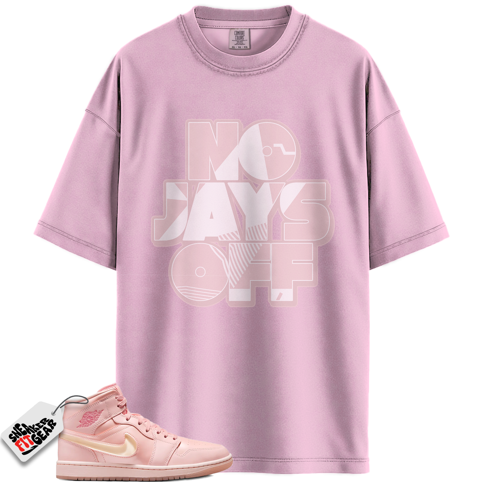 Women's Jordan 1 Mid Patent Valentine's Day Match Shirts, Jay All Day Shirt To Match Women's Jordan 1 Mid Patent Valentine's Day