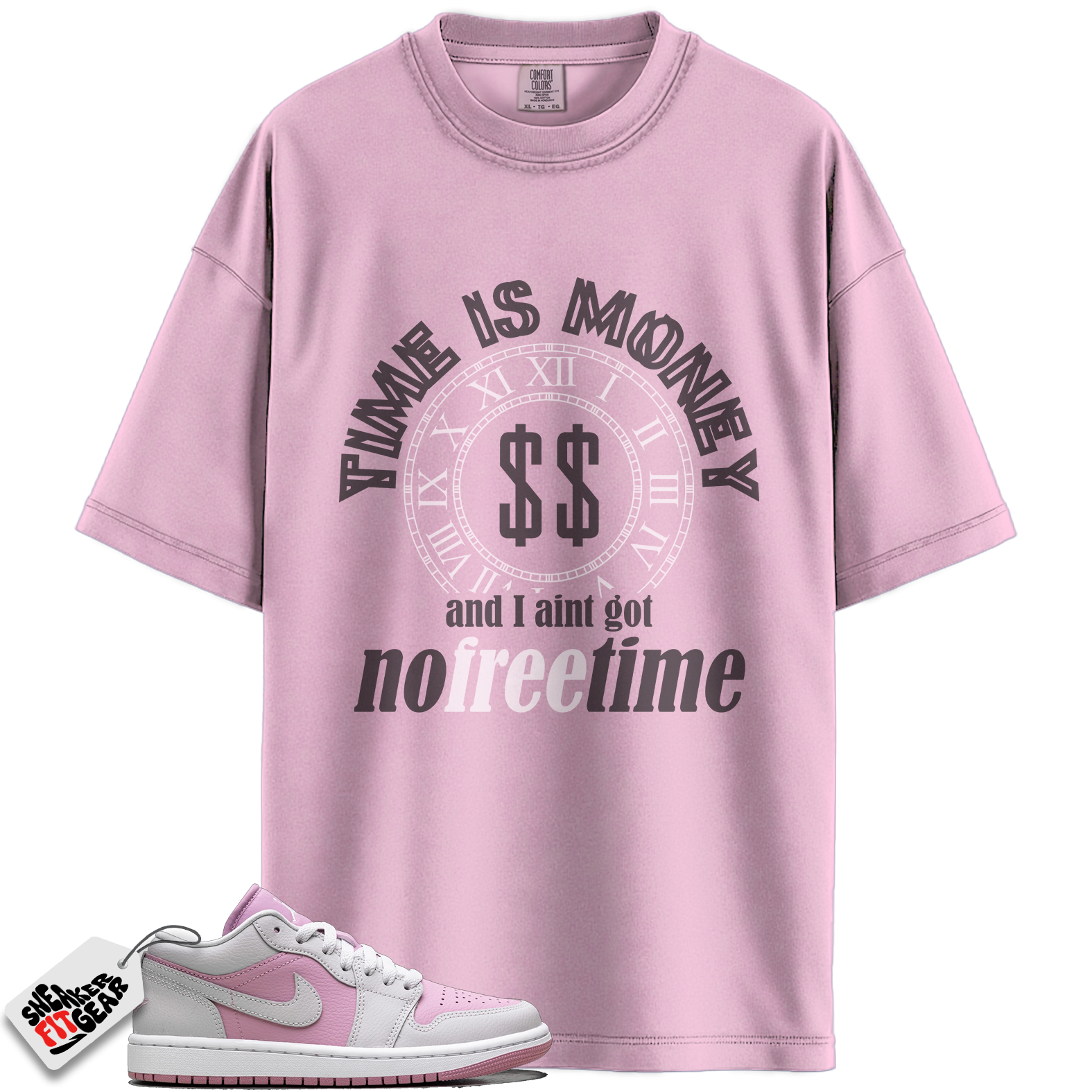 Women's Jordan 1 Low Orchid Neutral Grey Match Shirts, Free Time Shirt To Match Women's Jordan 1 Low Orchid Neutral Grey