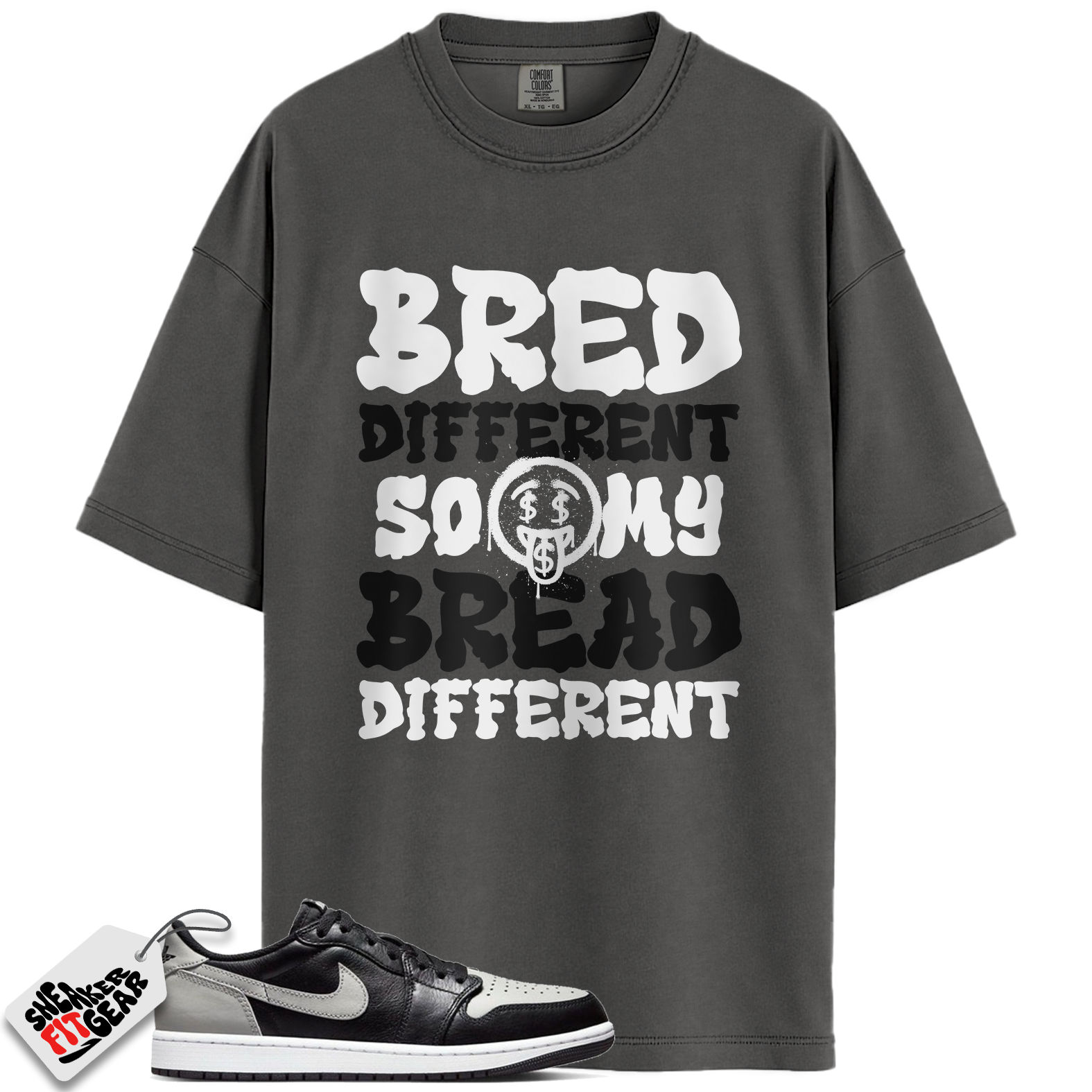 Jordan 1 Retro Low OG Shadow (2024) Match Shirts, Bred Different So My Bread Different To Match  Jordan 1 Retro Low OG Shadow (2024)
