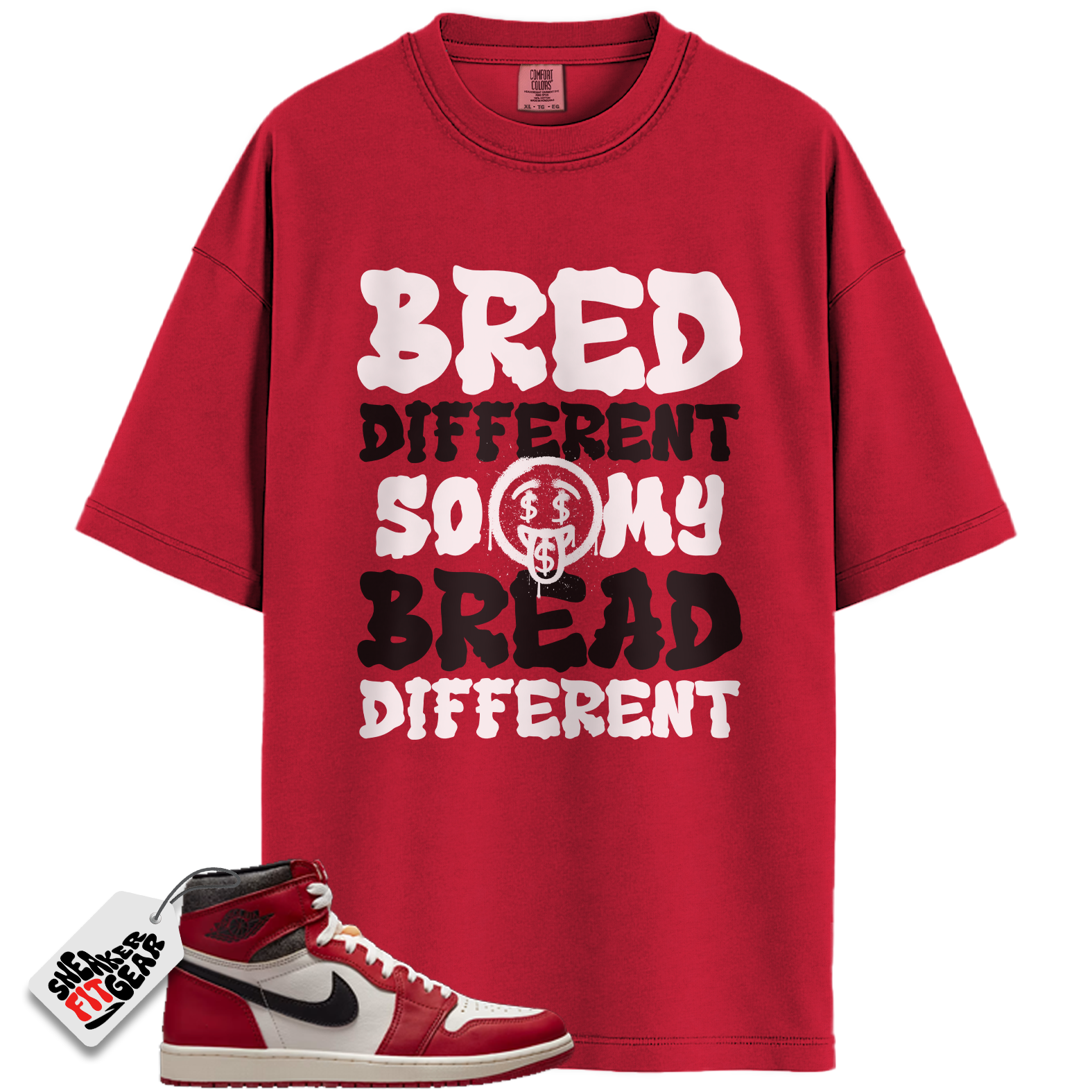 Chicago Jordan 1s Lost and Found Match Shirts, Bred Different So My Bread Different To Match Chicago Jordan 1s Lost and Found