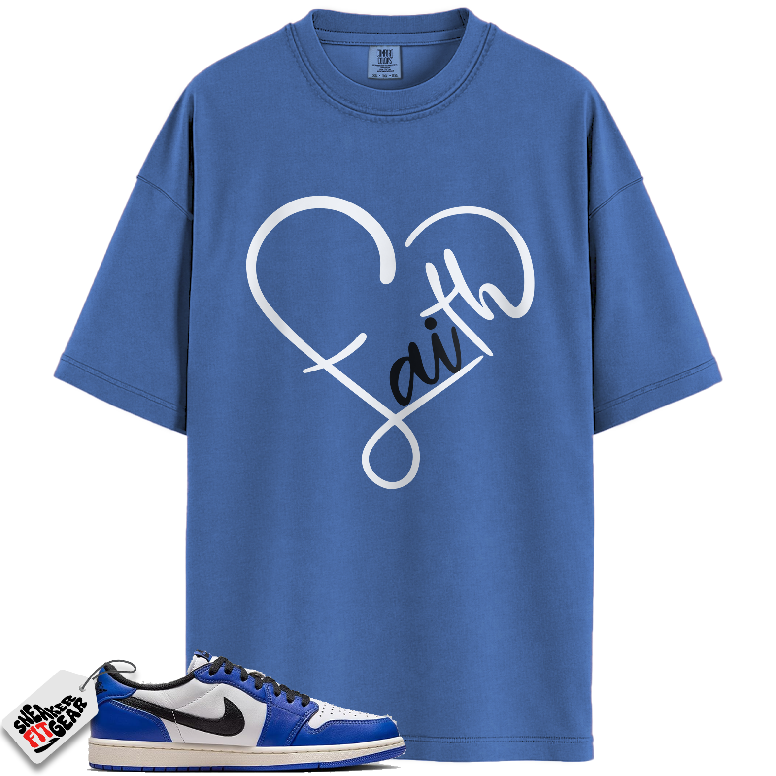 Jordan 1 Low Game Royal Style Match Shirts, FAITH To Match Jordan 1 Low Game Royal Style Main image