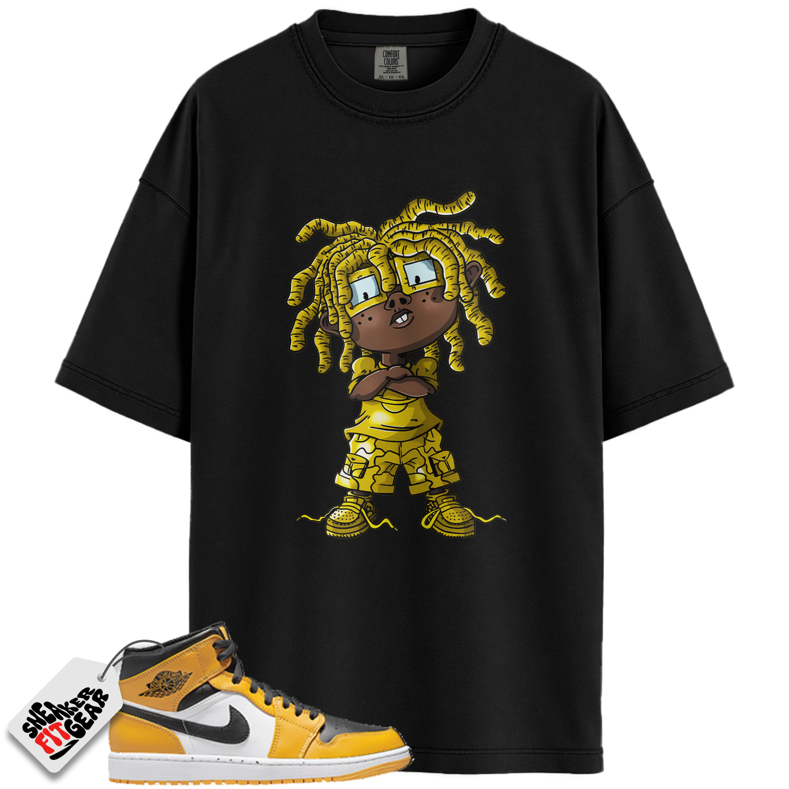 Jordan 1 Retro High OG Yellow Toe Taxi Match Shirts, CHONGO To Match  Jordan 1 Retro High OG Yellow Toe Taxi
