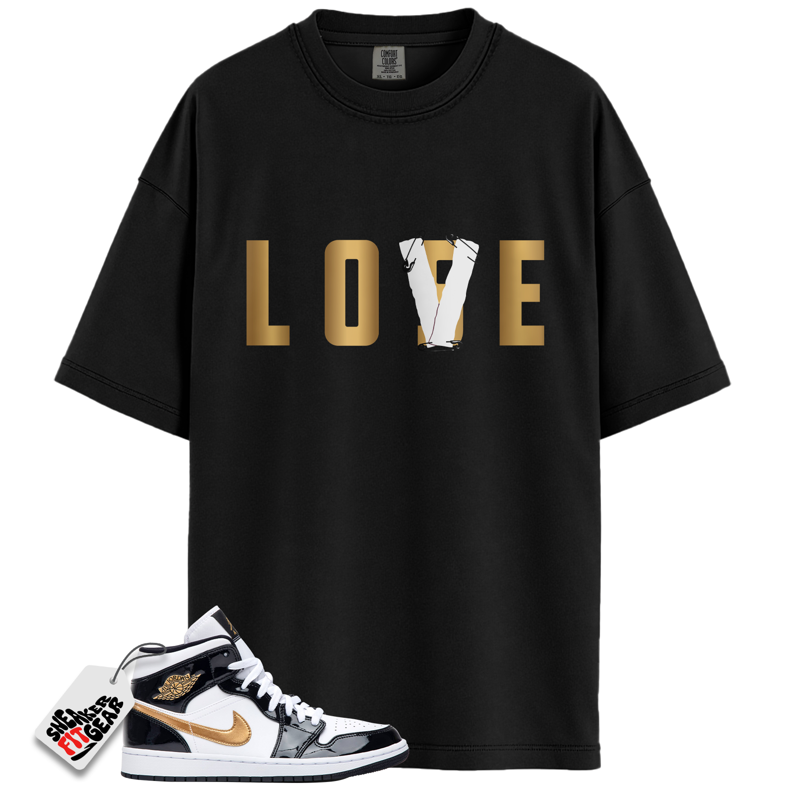 Jordan 1 Mid Patent Black White Gold Match Shirts, RIP Young Dolph Tee To Match Jordan 1 Mid Patent Black White Gold