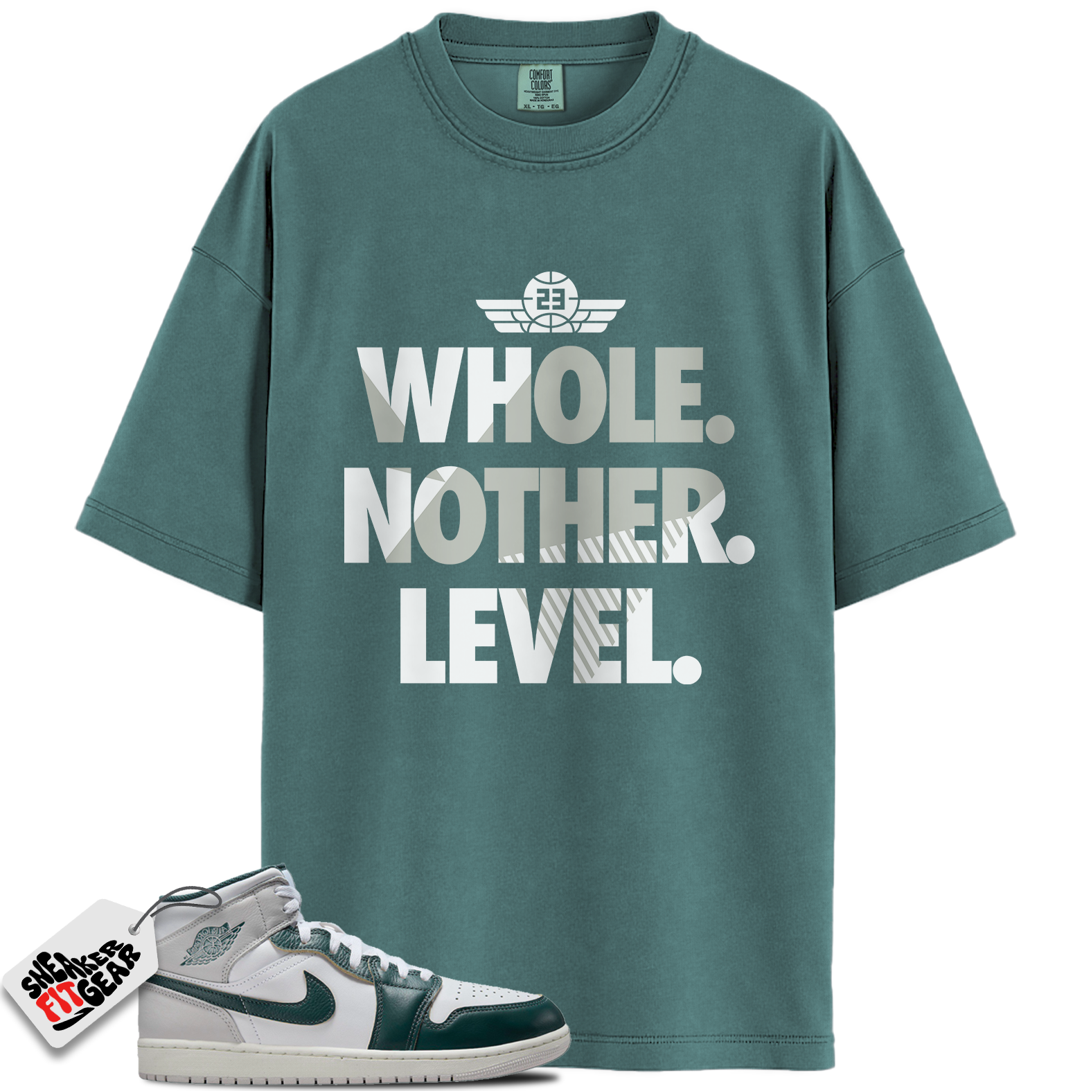 Jordan 1 Mid SE Oxidized Green Match Shirts, Next Level Shirt To Match Jordan 1 Mid SE Oxidized Green