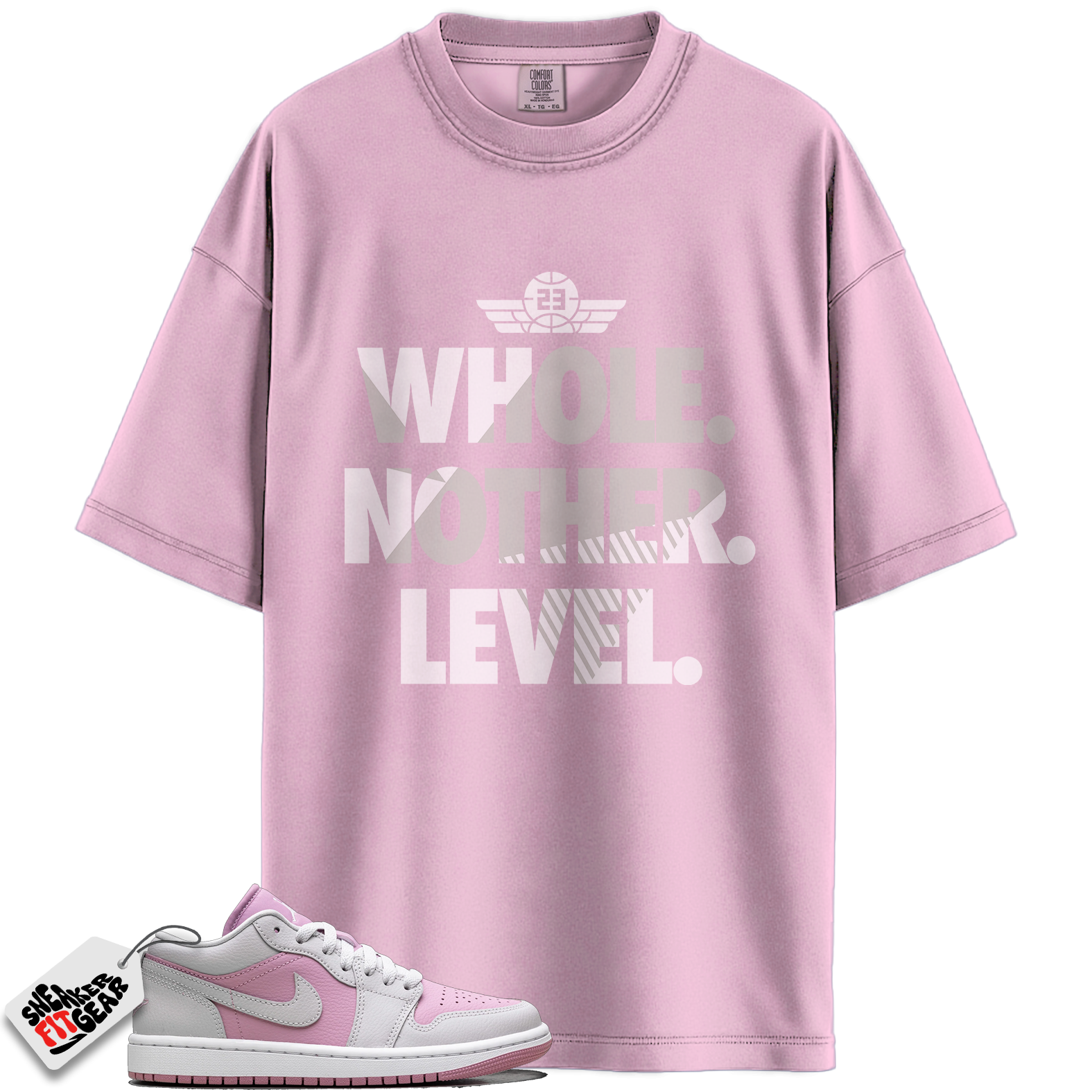 Women's Jordan 1 Low Orchid Neutral Grey Match Shirts, Next Level Shirt To Match Women's Jordan 1 Low Orchid Neutral Grey