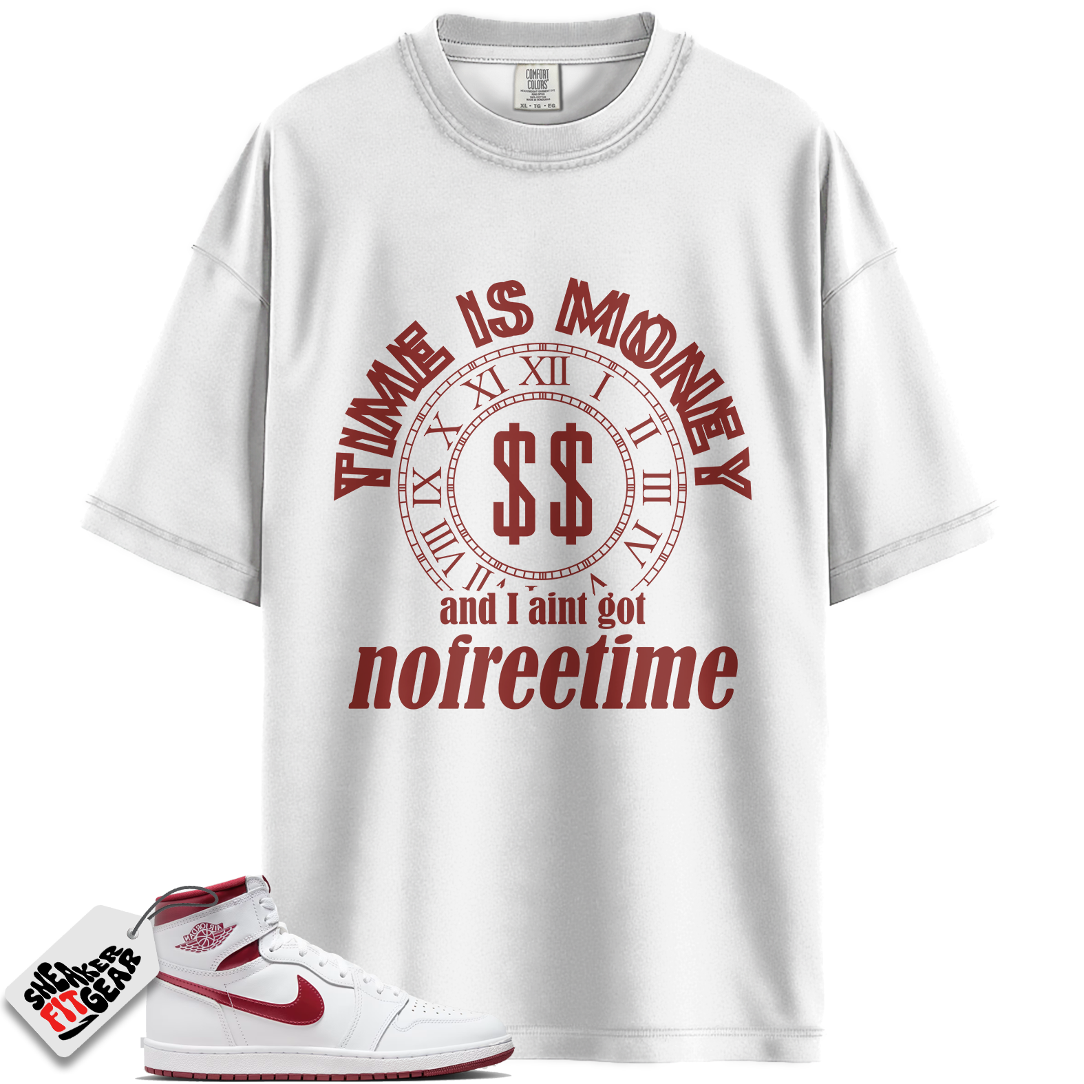 Jordan 1 Retro High '85 OG Metallic Burgundy Match Shirts, Free Time Shirt To Match Jordan 1 Retro High '85 OG Metallic Burgundy