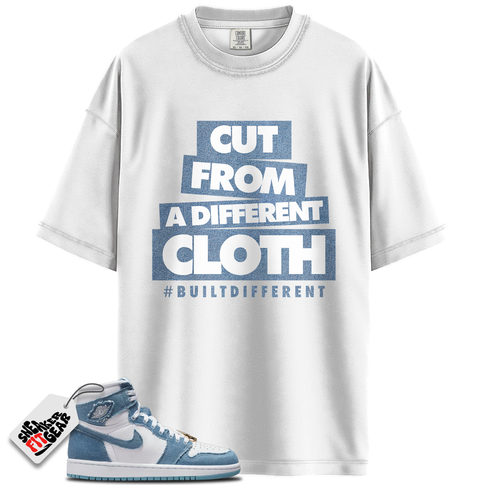 Women's 1s High OG Denim Match Shirts, Cut From A Different Cloth To Match Women's 1s High OG Denim